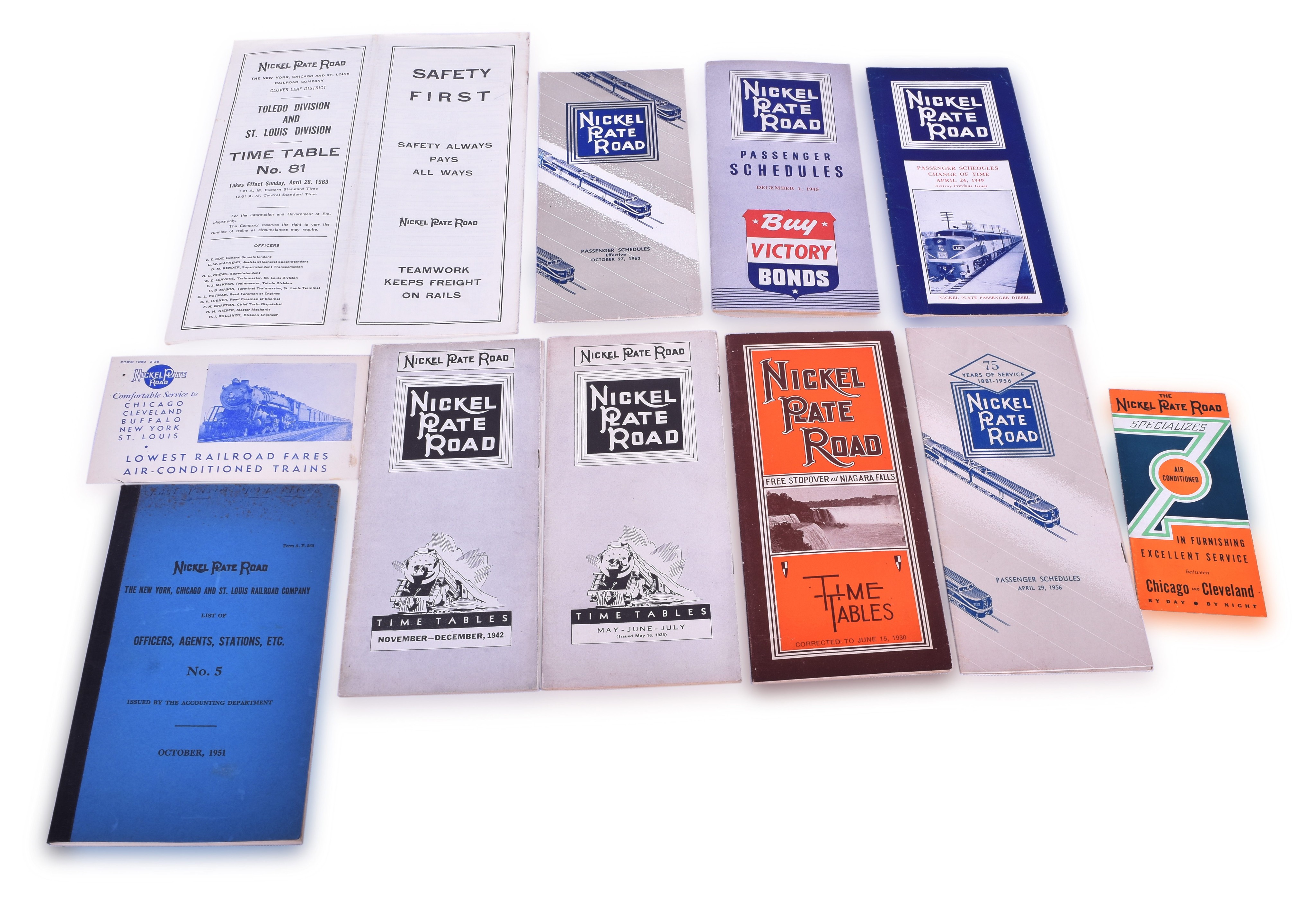 2559 - The Nickel Plate Road Railroad Timetables & Brochures thumbnail