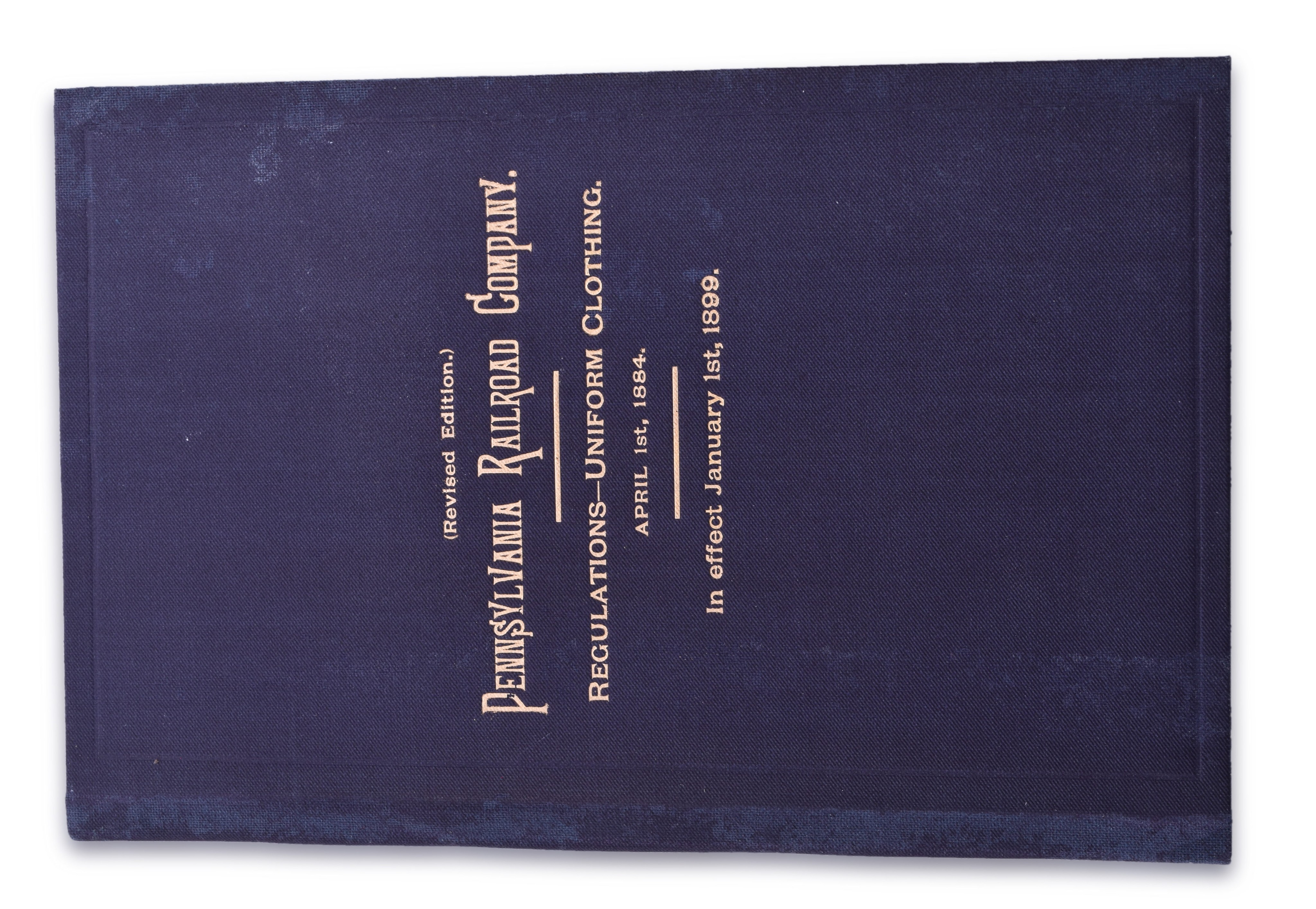 2562 - 1899 Pennsylvania Railroad Uniform Regulation Book thumbnail