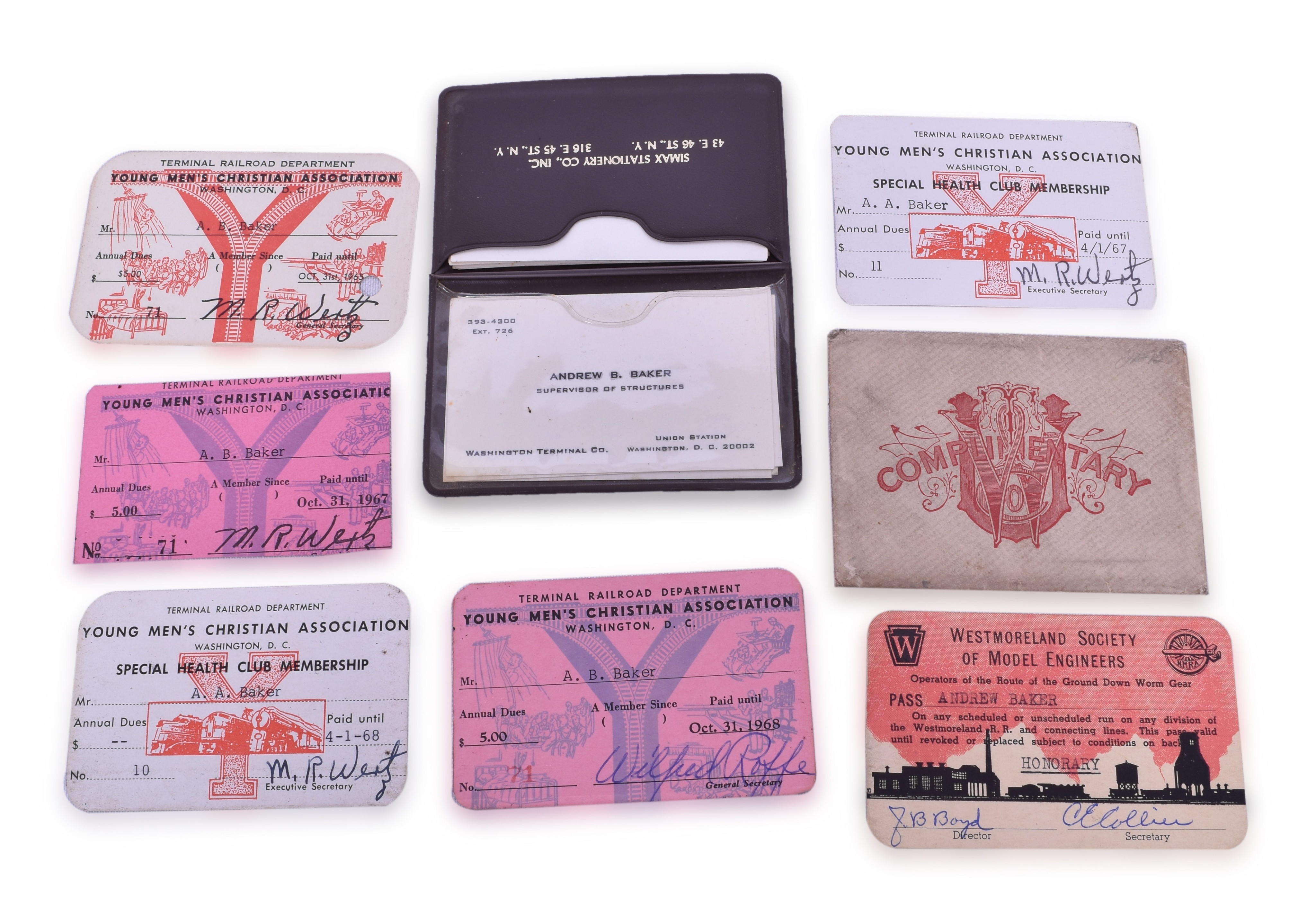 2572 - Washington Terminal Company / Railway Pass and Membership Card Group thumbnail