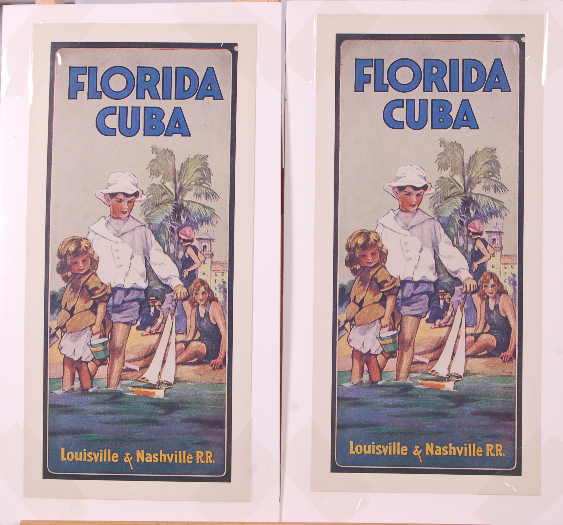 11 - Group of Eight Louisville and Nashville Railroad Florida - Cuba reproduction prints thumbnail