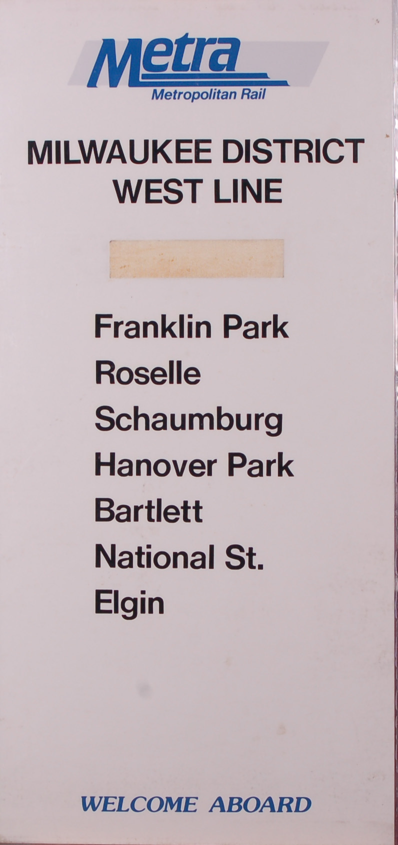 13 - METRA - Milwaukee District - West - Announcement Board thumbnail