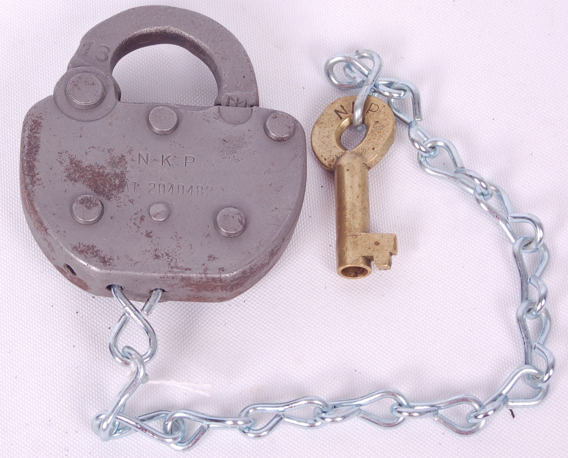 34 - Adlake Nickel Plate Railroad lock and key set thumbnail