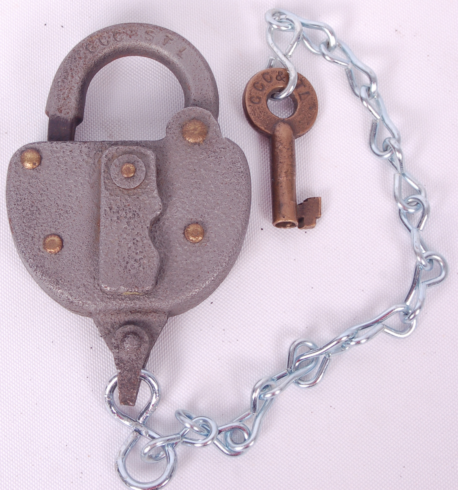 35 - Fraim CCC&StL - Big Four lock and key set thumbnail