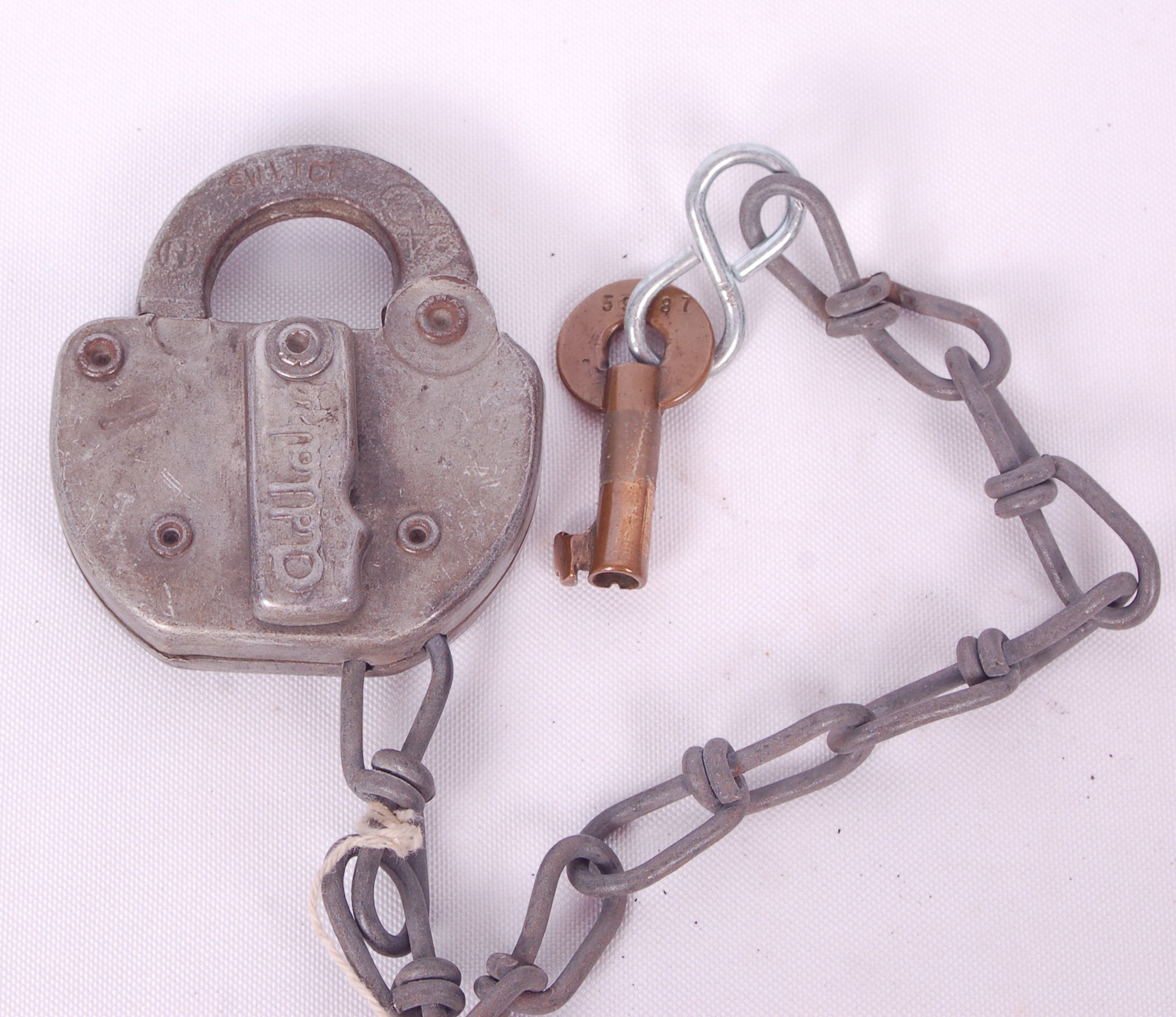 36 - Adlake Missouri Pacific Railroad lock and key set thumbnail