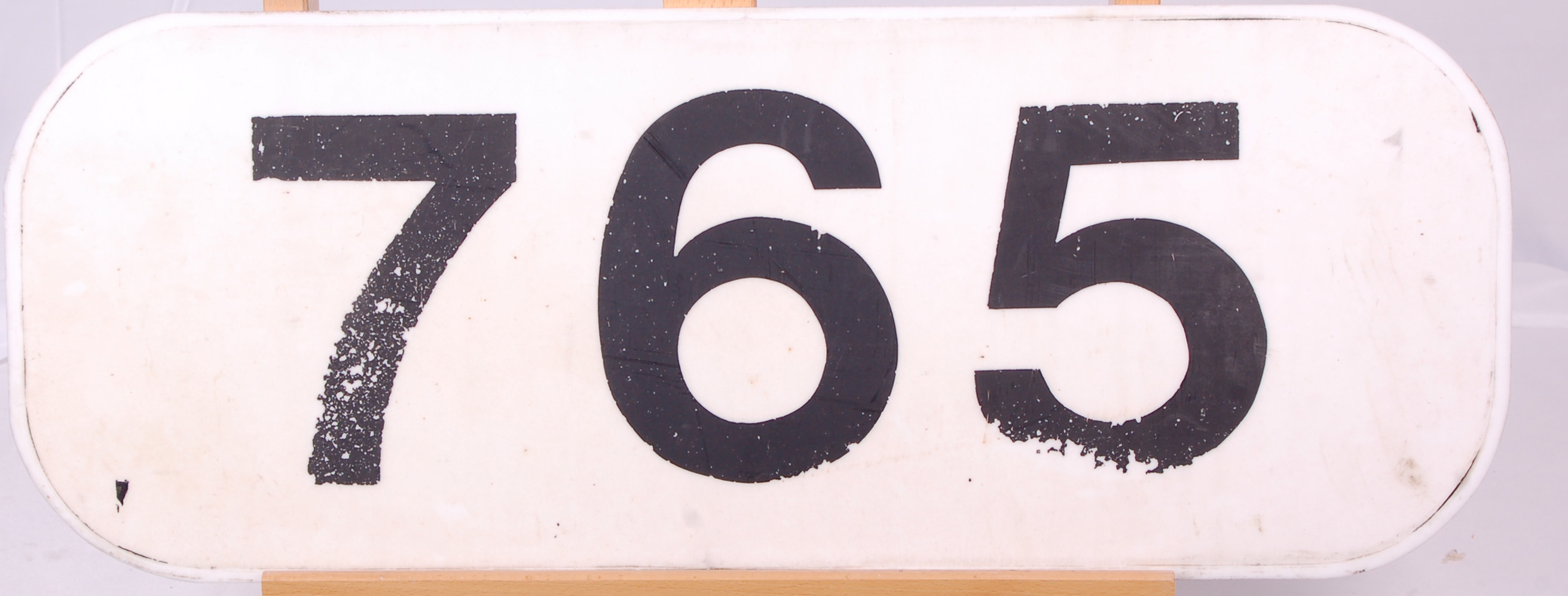 44 - Seaboard Coast Line Railroad GP-7 locomotive #765 number board thumbnail