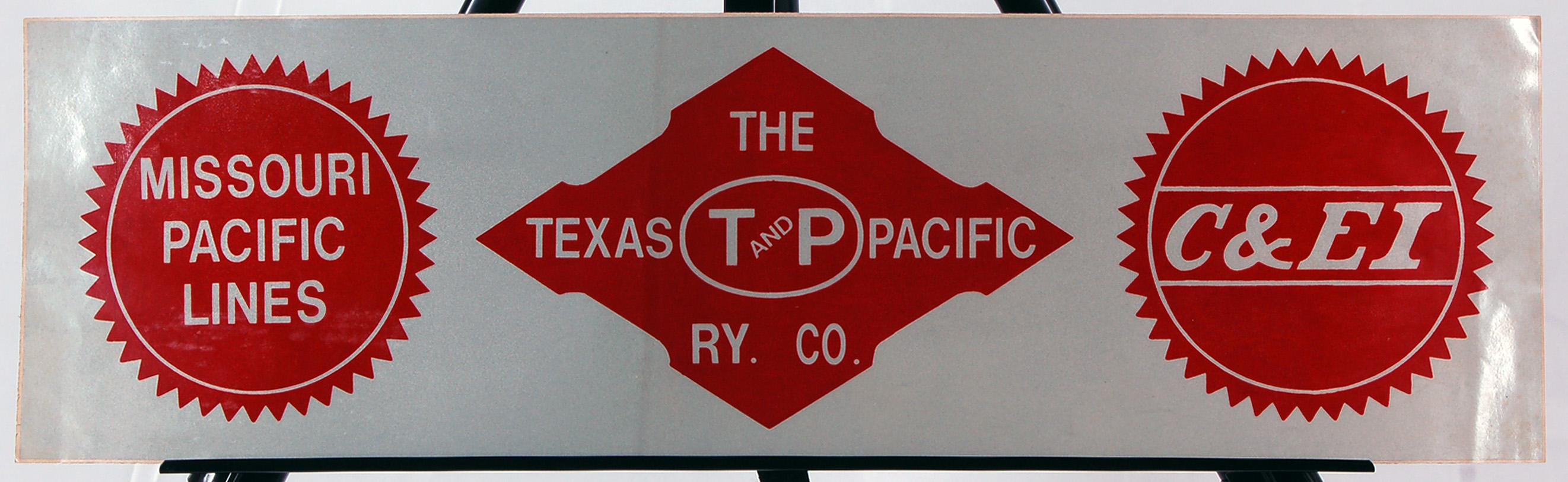 56 - C&EI, Texas and Pacific, and Missouri Pacific railroad 3M Scotchlite reflective decal thumbnail