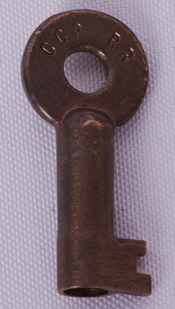 59 - Chicago Central Pacific Railroad Switch Lock Key thumbnail