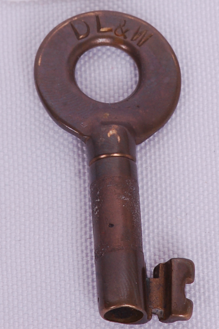 66 - Delaware Lackawanna & Western Railroad Switch Lock Key thumbnail