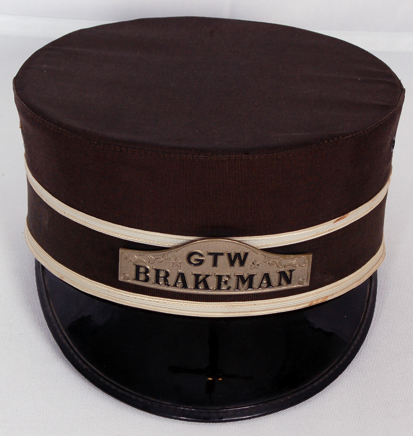 67 - Grand Trunk and Western Railway Ed. V. Price & Co. Brakeman Cap thumbnail