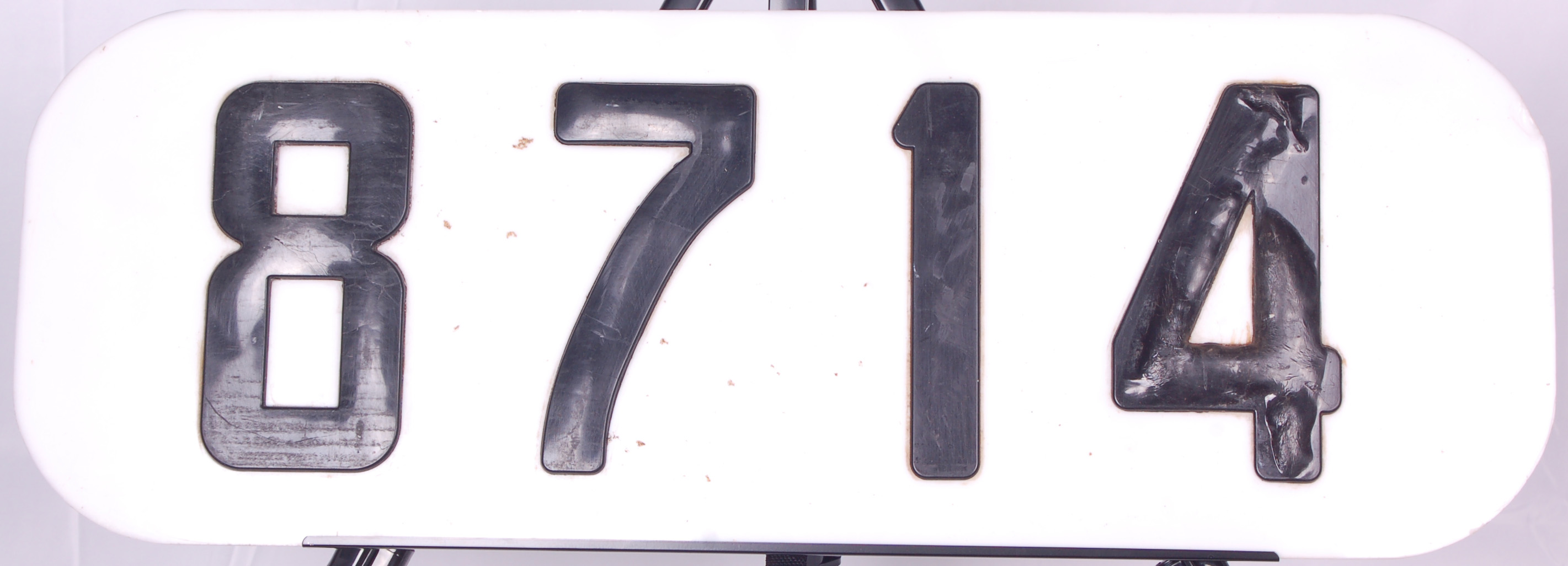 68 - Illinois Central Gulf Railroad GP-11 Locomotive #8714 Number Board thumbnail