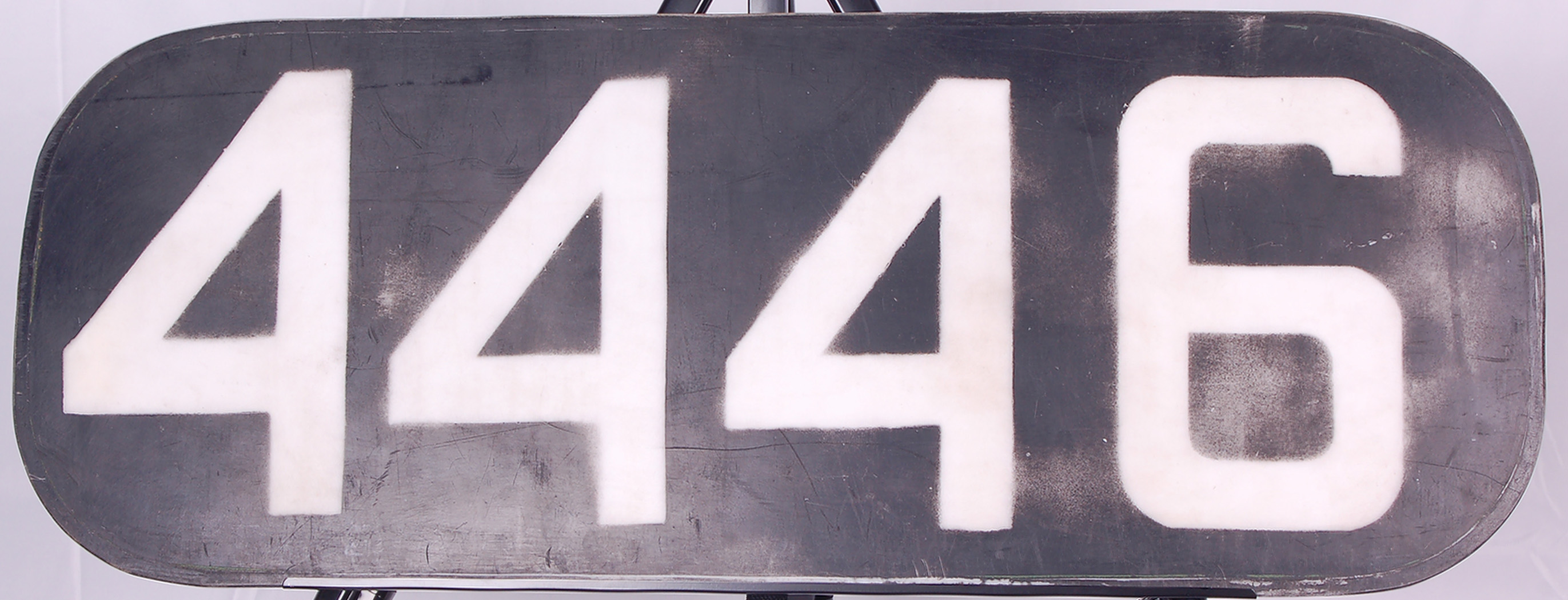 70 - Chicago and Northwestern Railroad GP7 Locomotive #4446 Number Board thumbnail