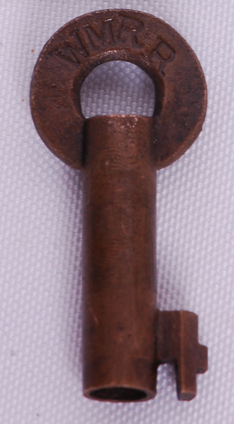 97 - Western Maryland Railroad Slaymaker Switch Lock Key thumbnail