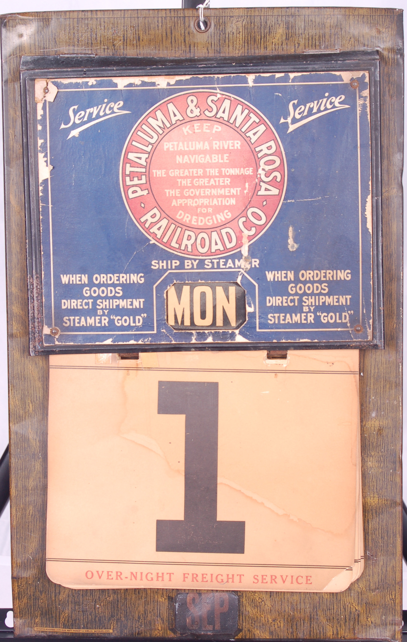 123 - Petaluma & Santa Rosa Railroad National Daily Date Calendar thumbnail