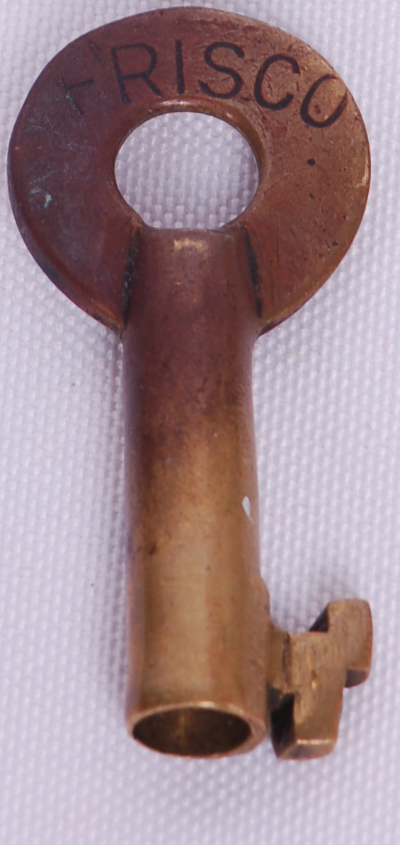 163 - Frisco Railroad Brass Switch Lock Key thumbnail