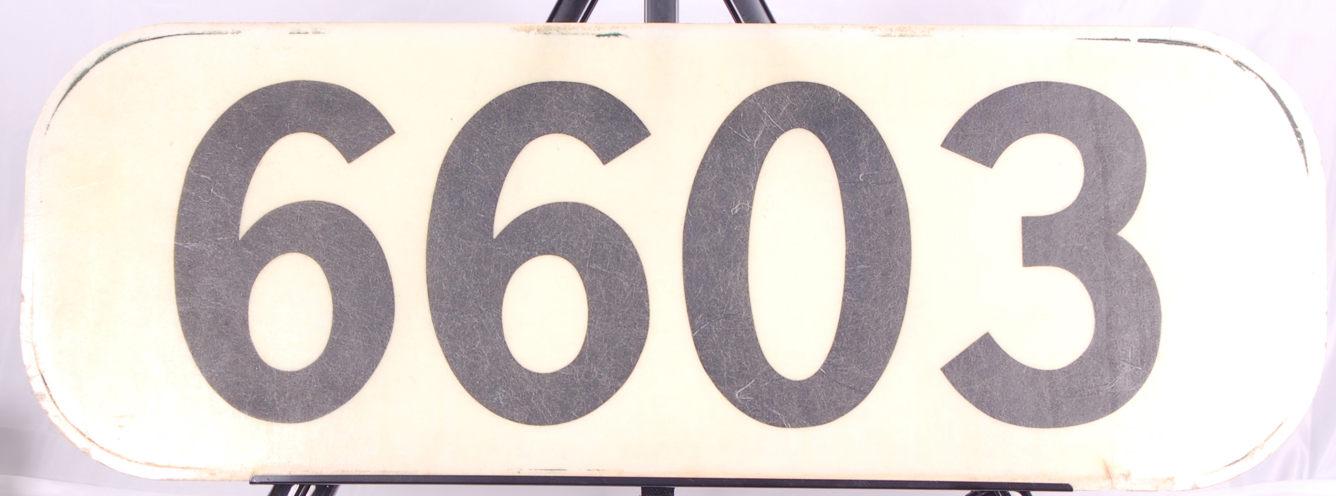 168 - Chicago and Northwestern SD-9 Locomotive #6603 Number Board thumbnail