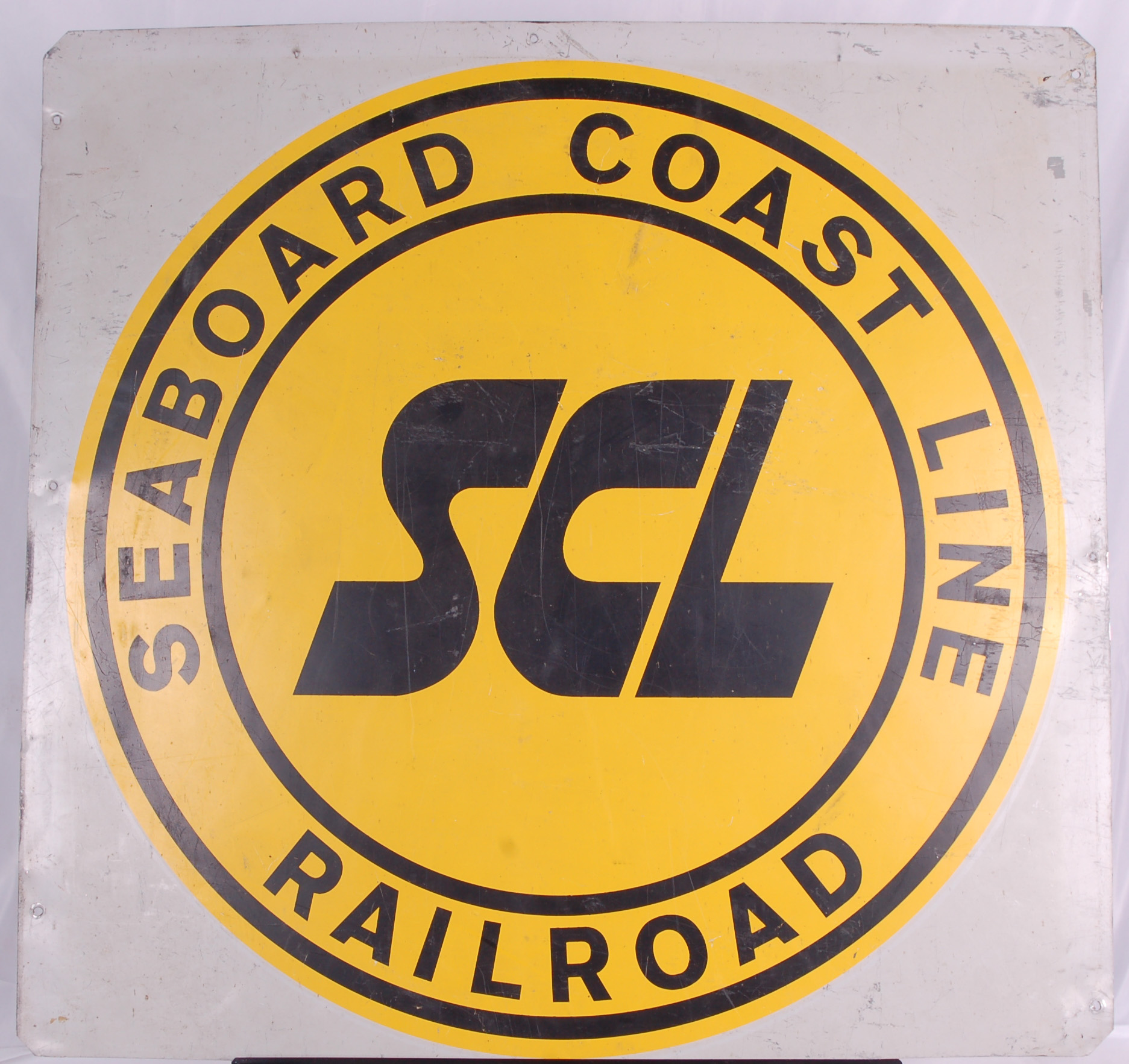 182 - Seaboard Cost Line Railroad Metal Sign thumbnail