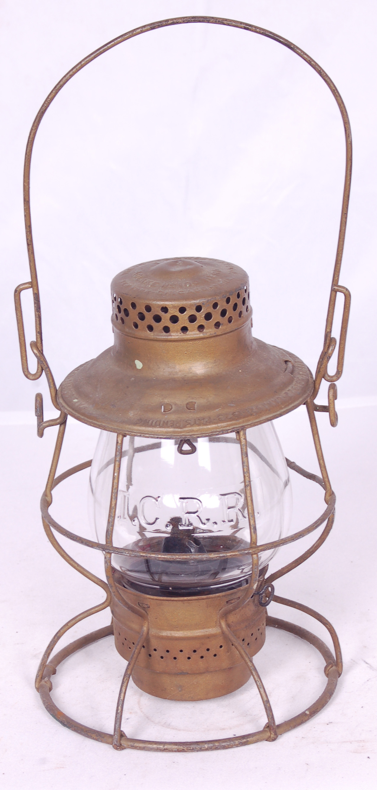 202 - Adams & Westlake No. 100 Illinois Central Railroad Clear Globe Lantern thumbnail