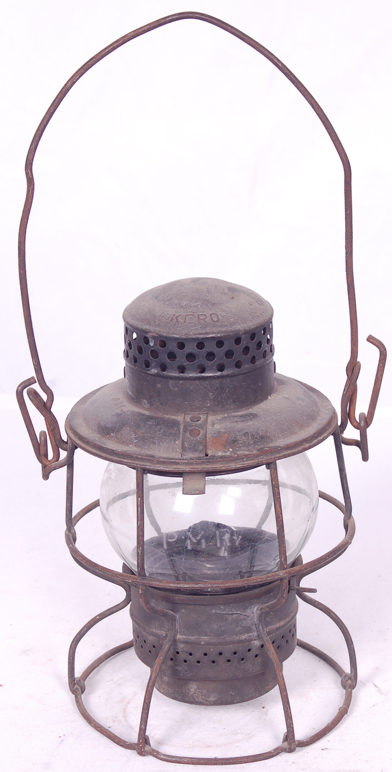 203 - Adlake Kero Pere Marquette Clear Globe Lantern thumbnail