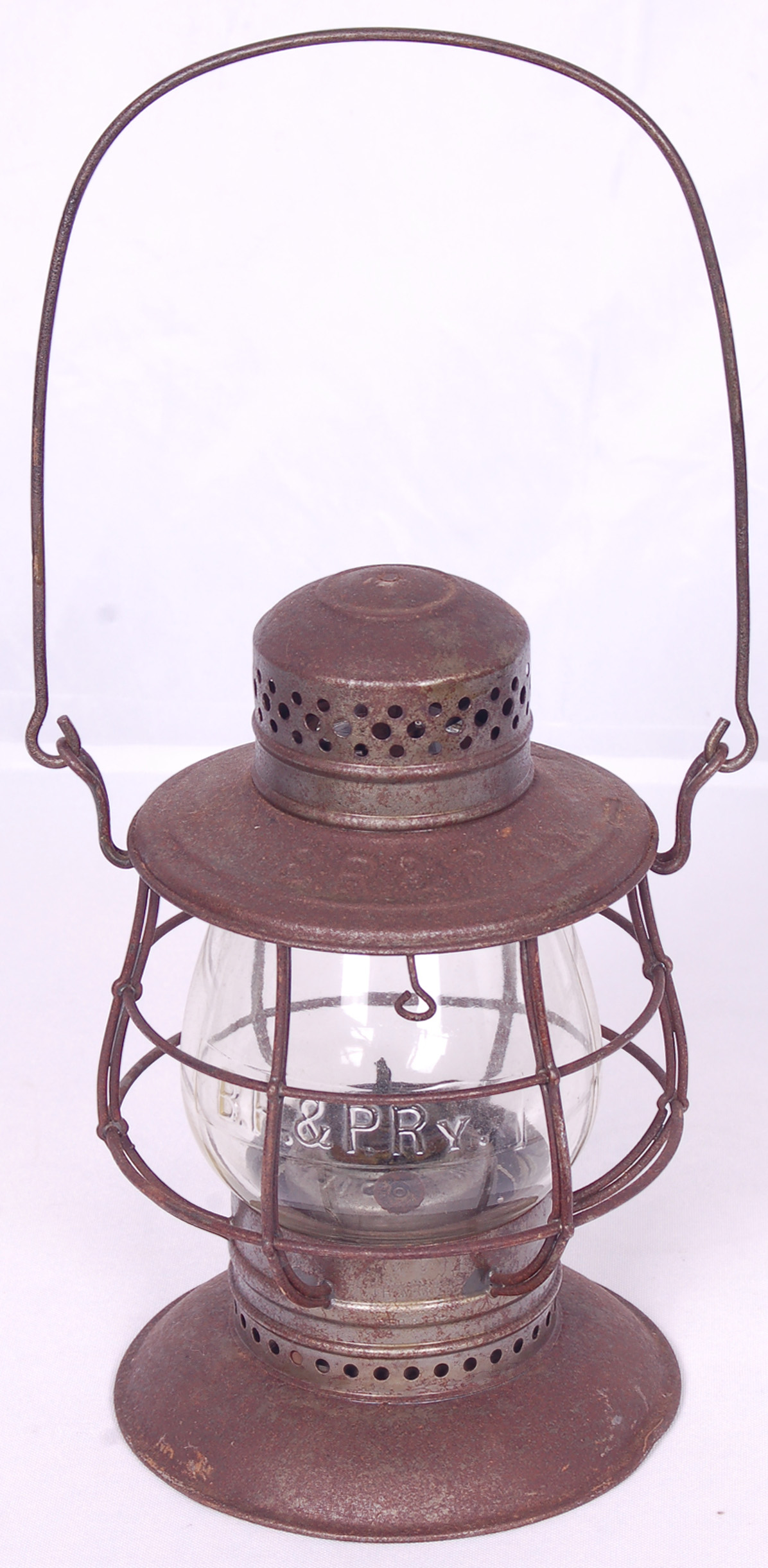 204 - Buffalo Rochester and Pacific Railway Dietz Vesta Bell Bottom Clear Globe Lantern thumbnail