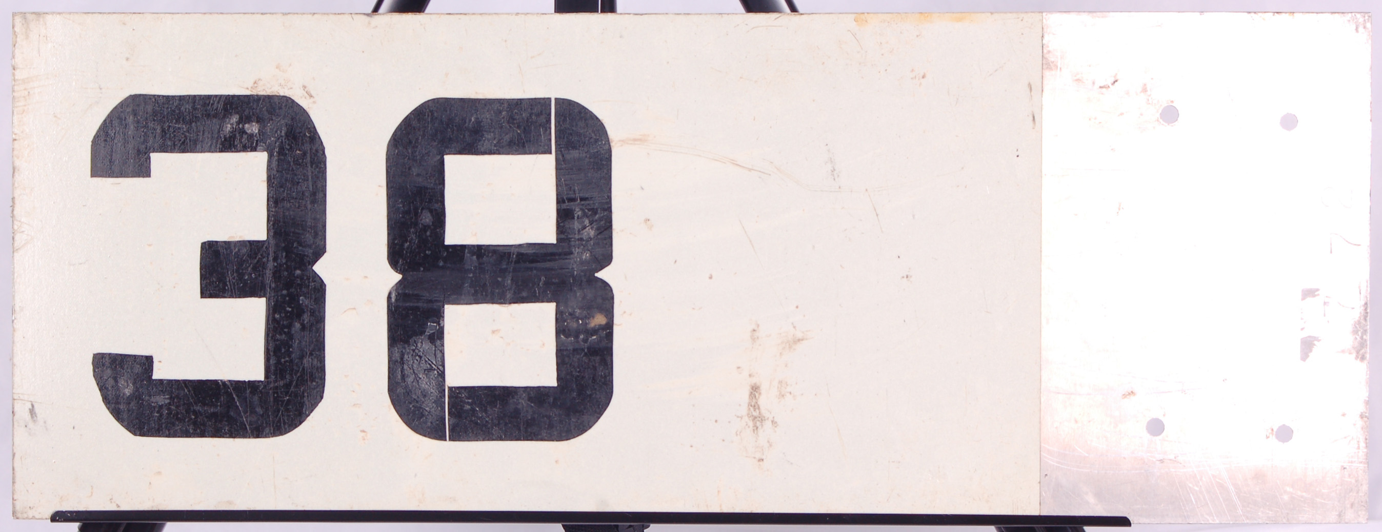 208 - Mile Marker #38 - metal sign thumbnail