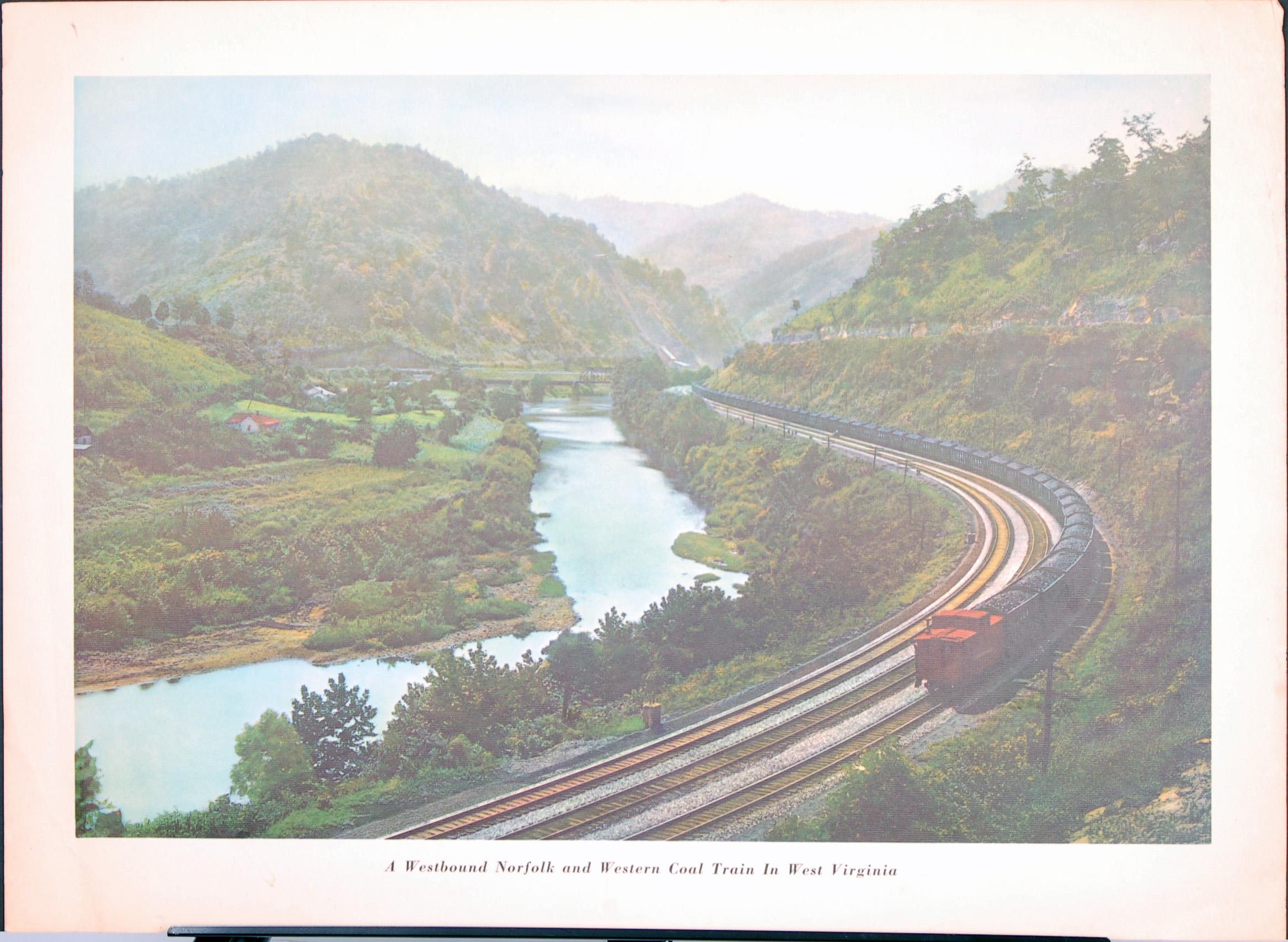 210 - Norfolk & Western Railroad Coal Train Print thumbnail