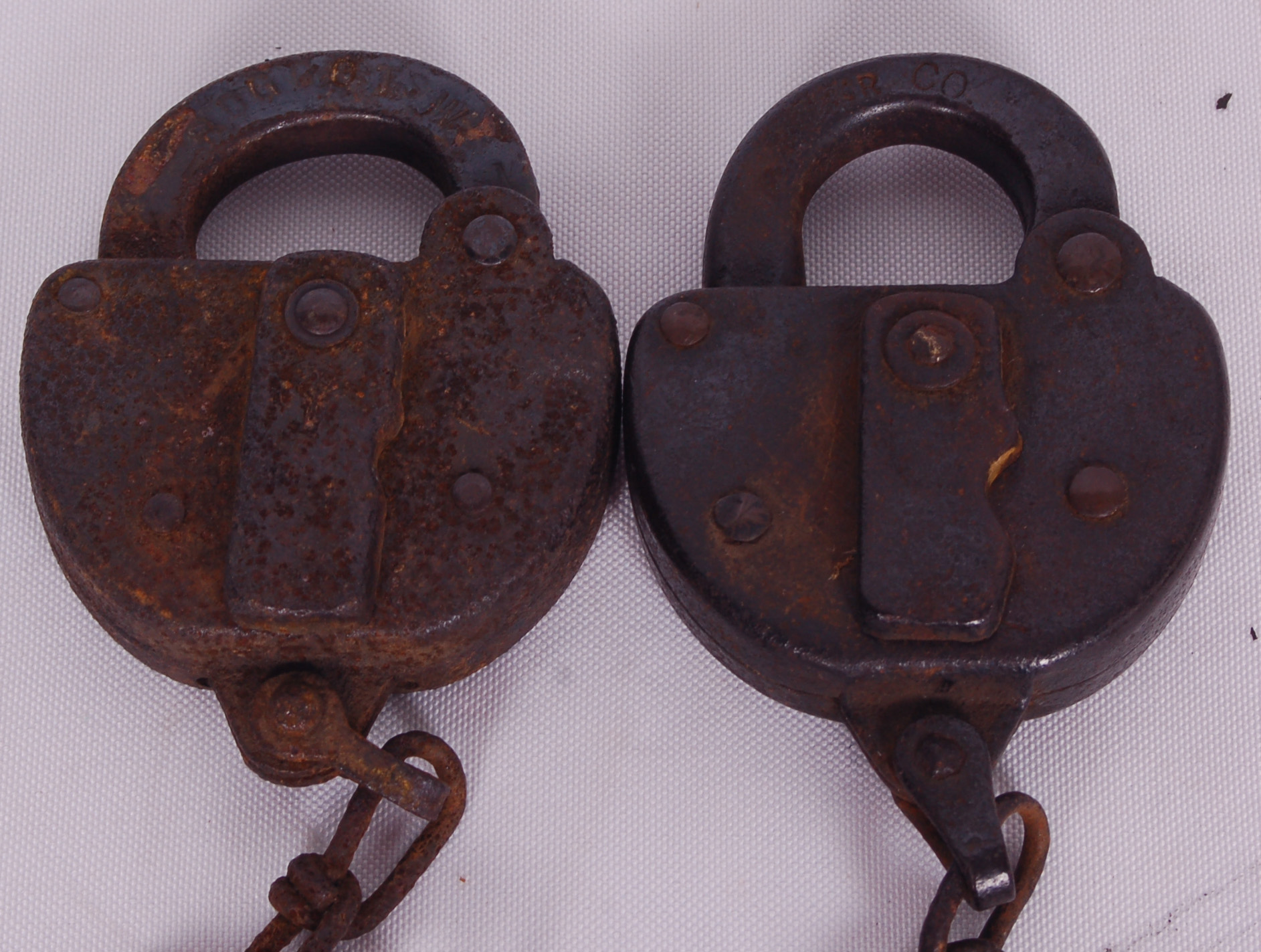 213 - Pair of Reading Railroad Switch Locks thumbnail