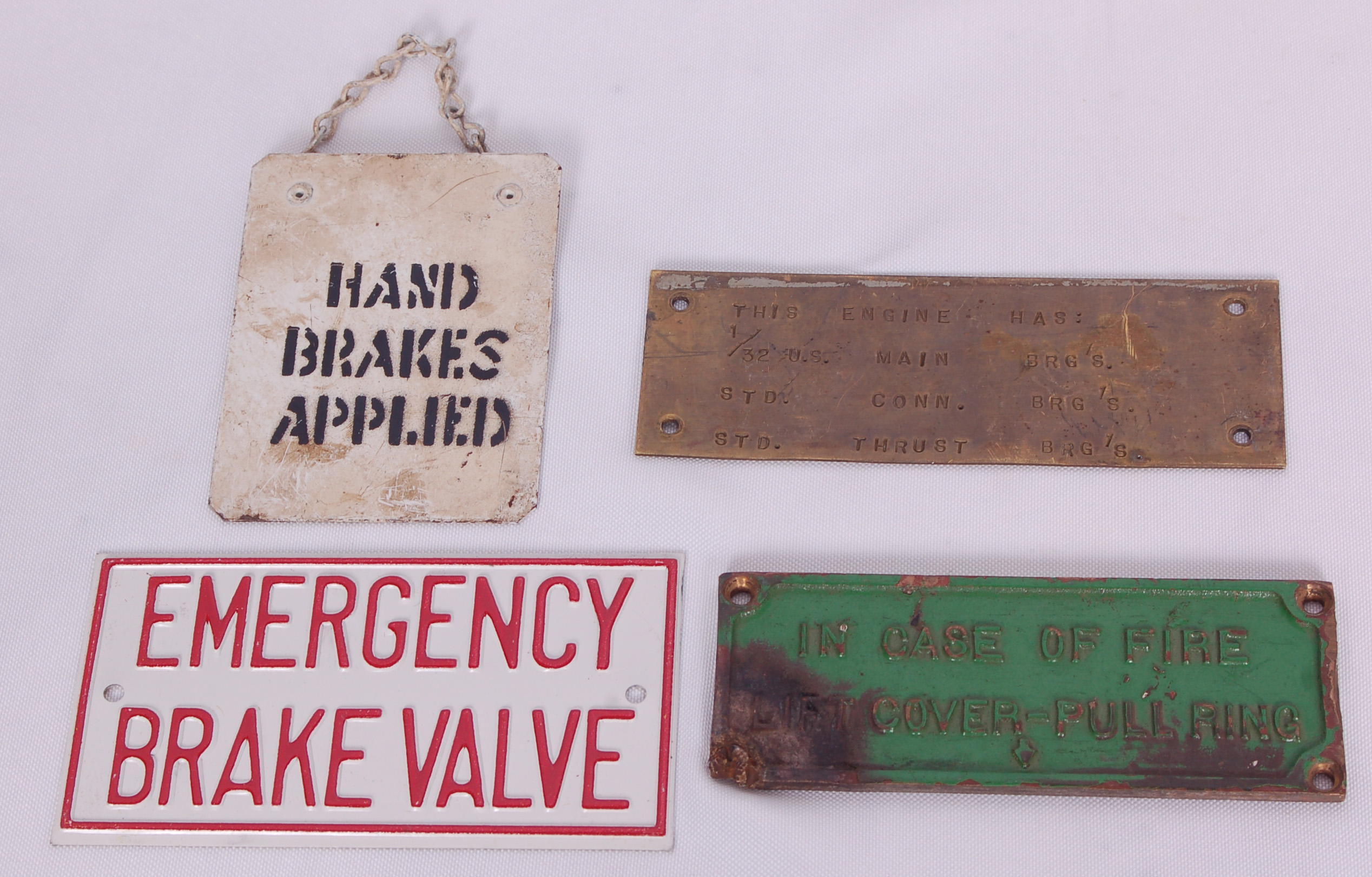224 - Group of Small Railroad Related Placards thumbnail