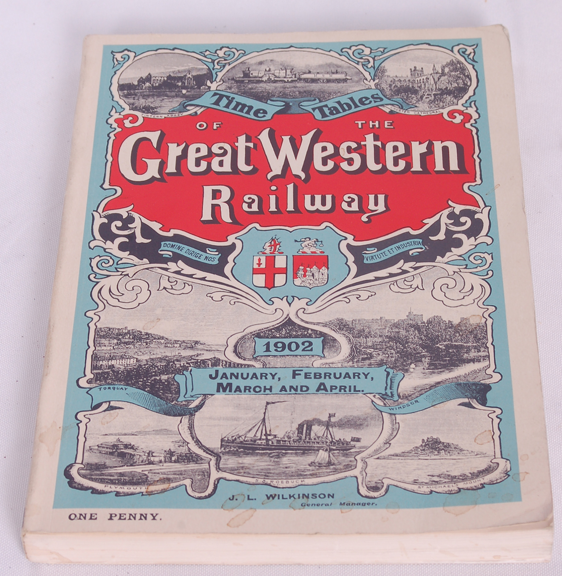 238 - 1902 The Time Tables of the Great Western Railway - Reprint thumbnail