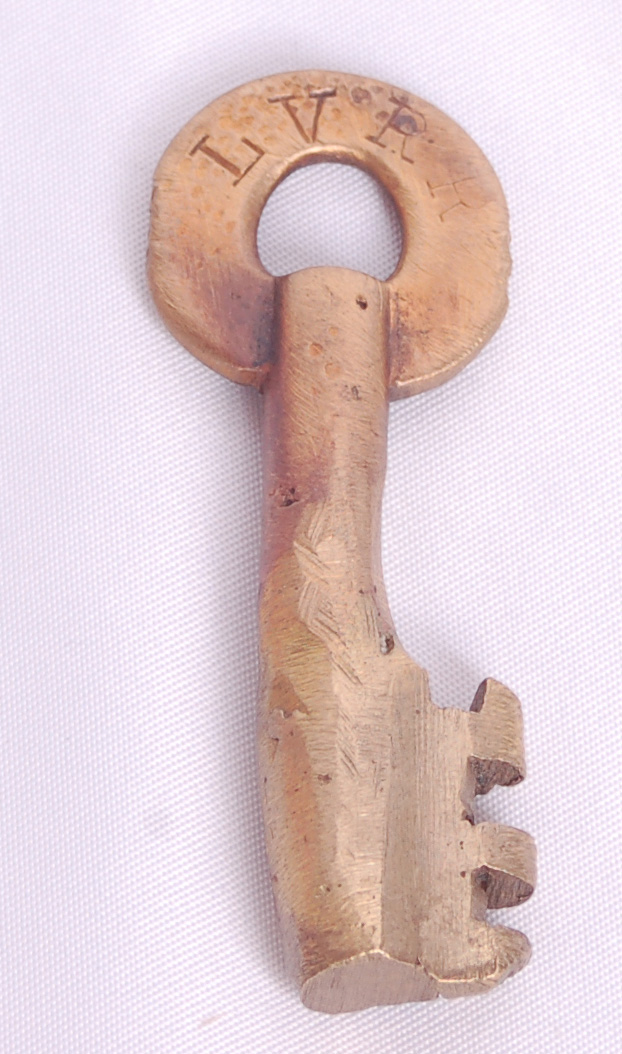 240 - Modified Lehigh Valley Railroad Switch Lock Key thumbnail