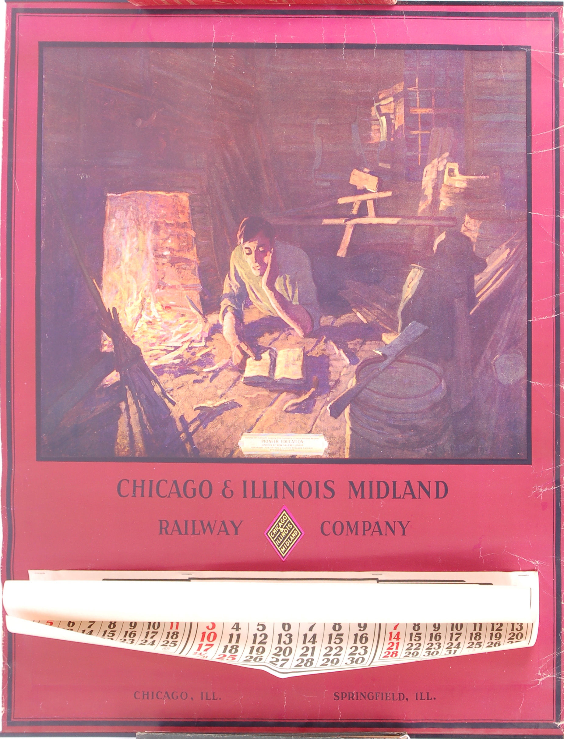 241A - Chicago and Illinois Midland Railroad 1939 Calendar - 