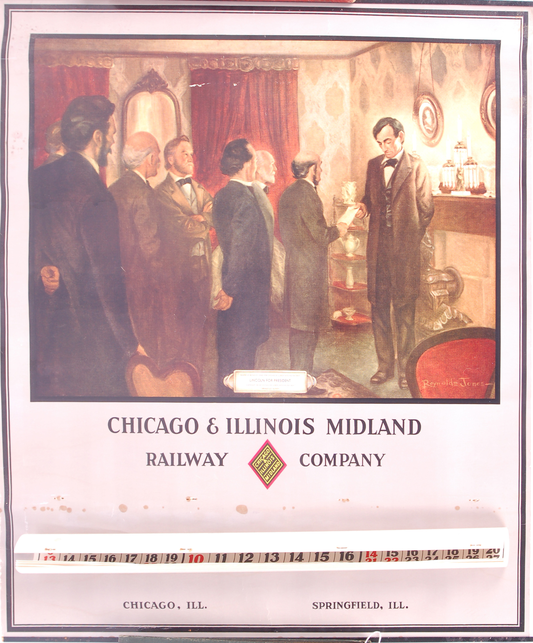 241F - Chicago and Illinois Midland Railroad 1954 Calendar - 