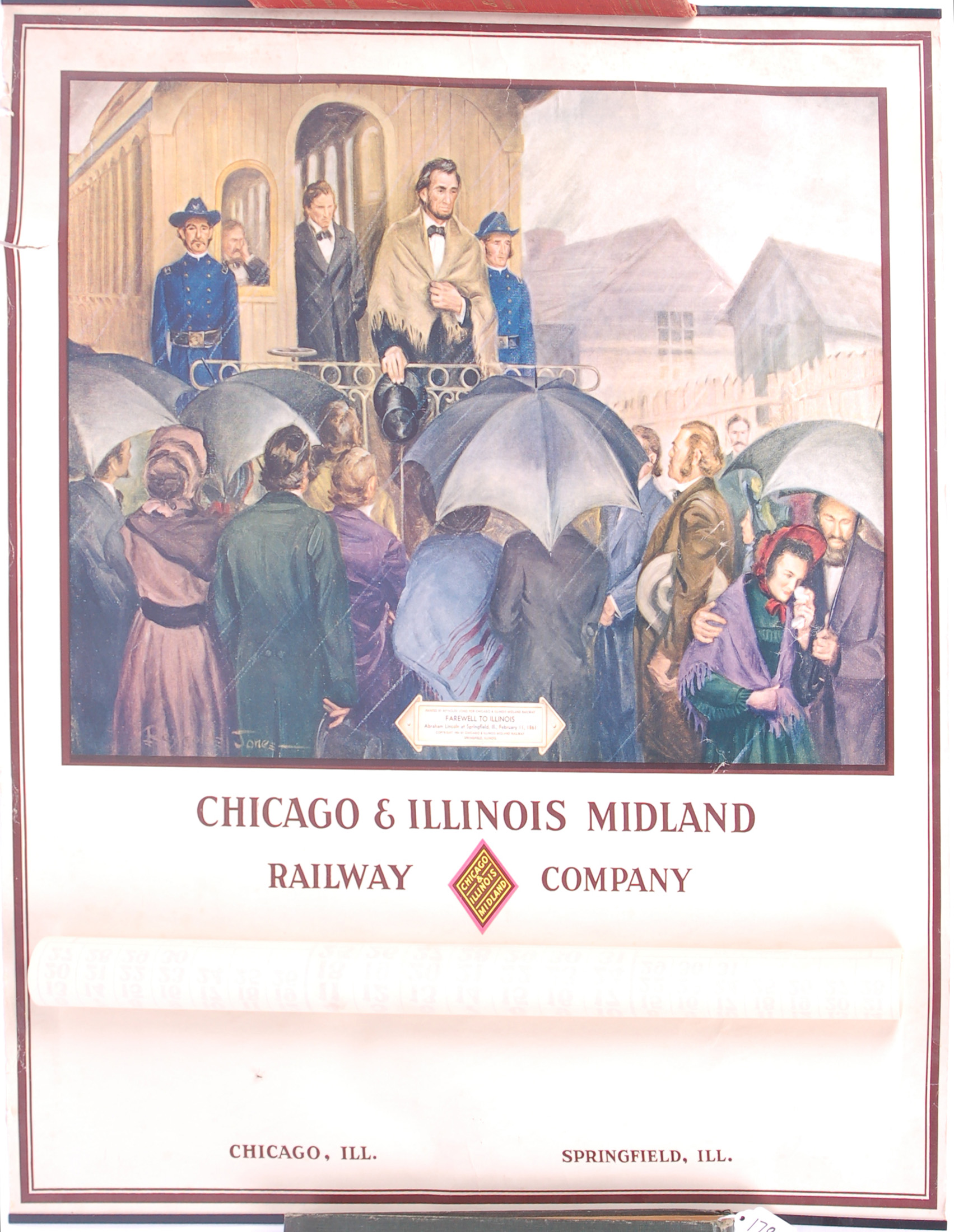 241G - Chicago and Illinois Midland Railroad 1955 Calendar - 