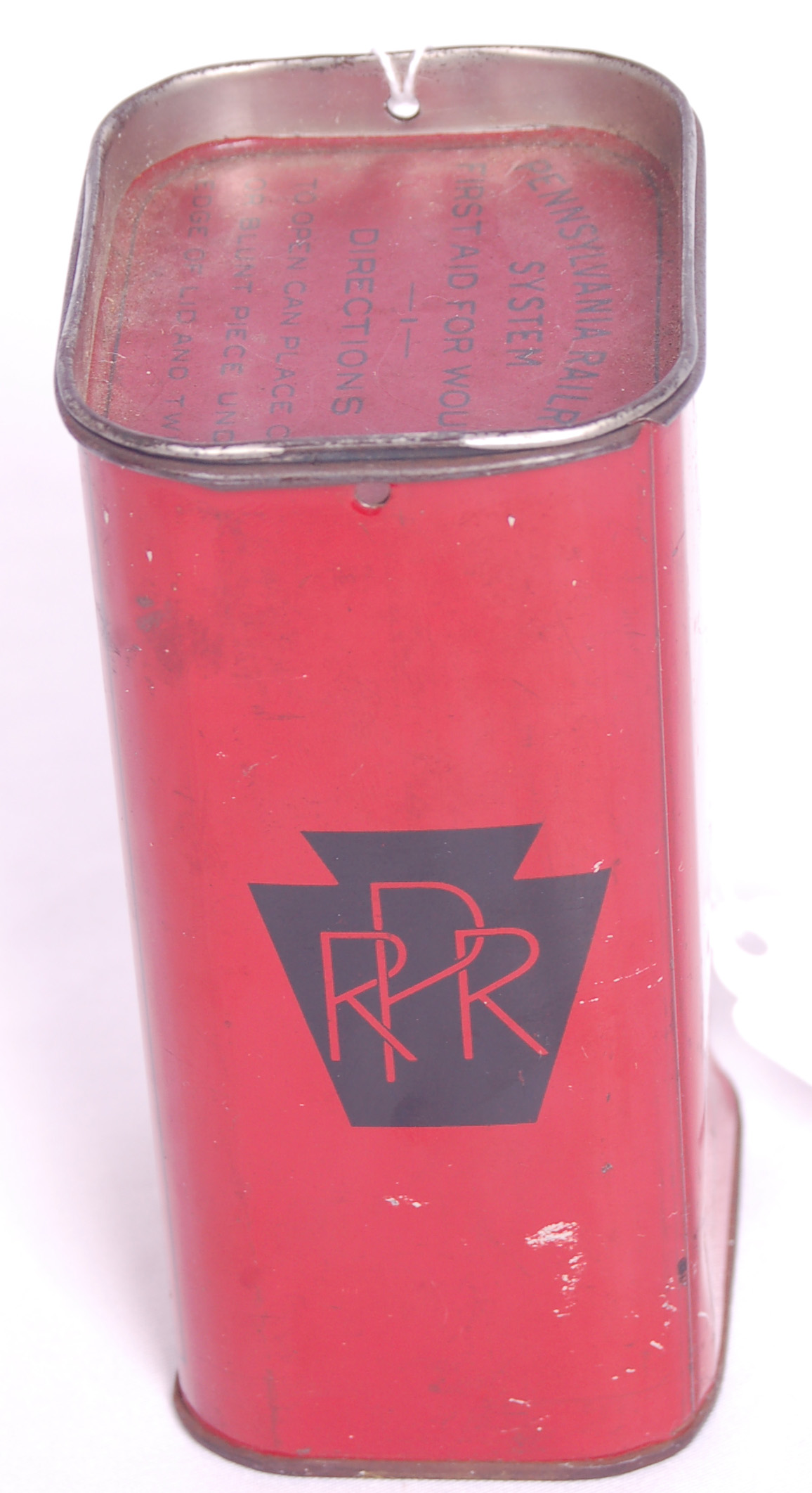 244 - Pennsylvania Railroad First Aid Kit in Metal Canister w/ Contents thumbnail
