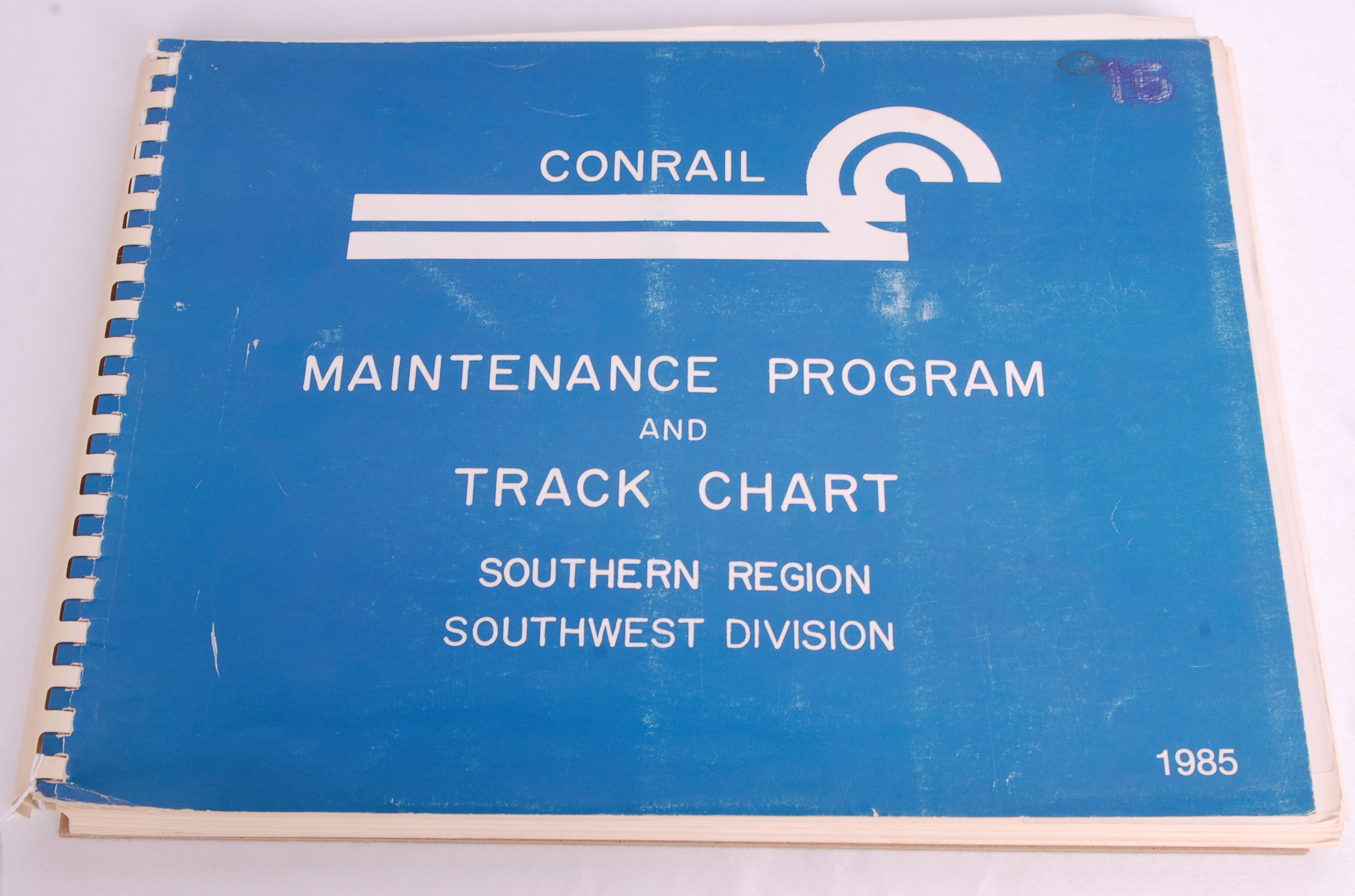 250 - Conrail 1985 Maintenance Program and Track Chart Southern Region / Southwest Division thumbnail