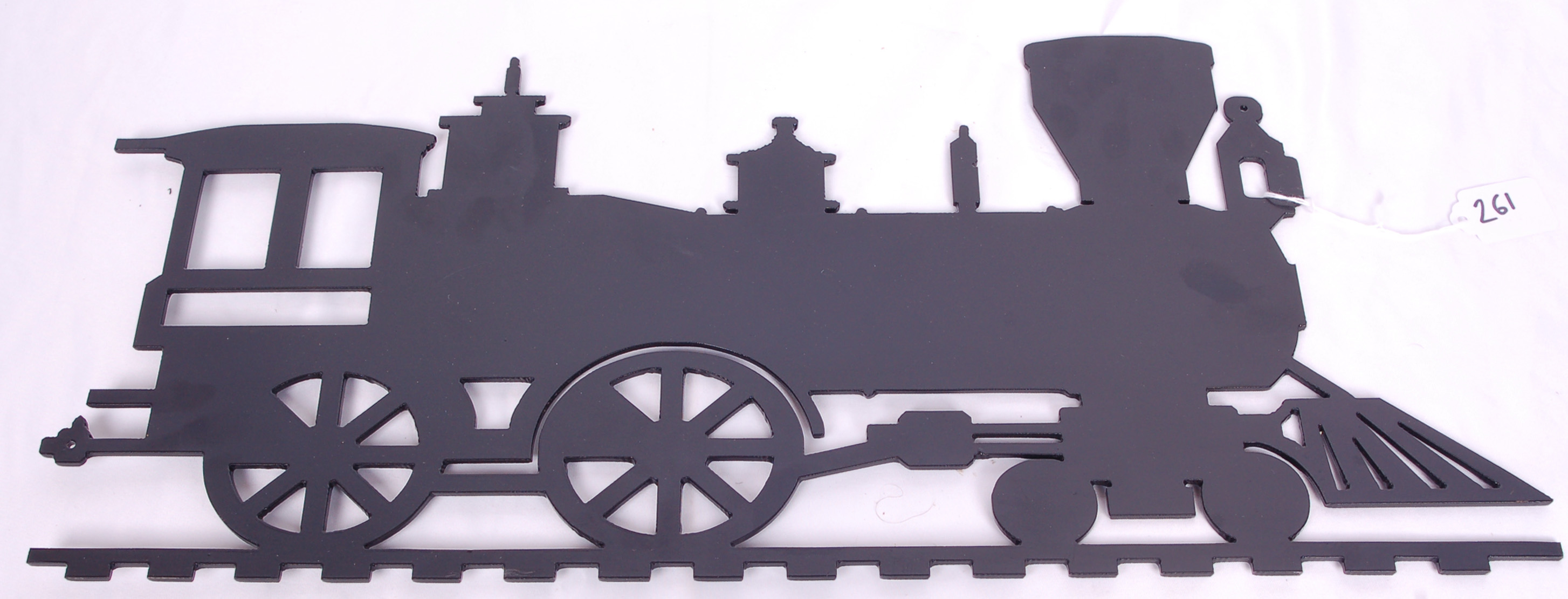 261 - Metal 4-4-0 Steam Locomotive Wall Decoration thumbnail