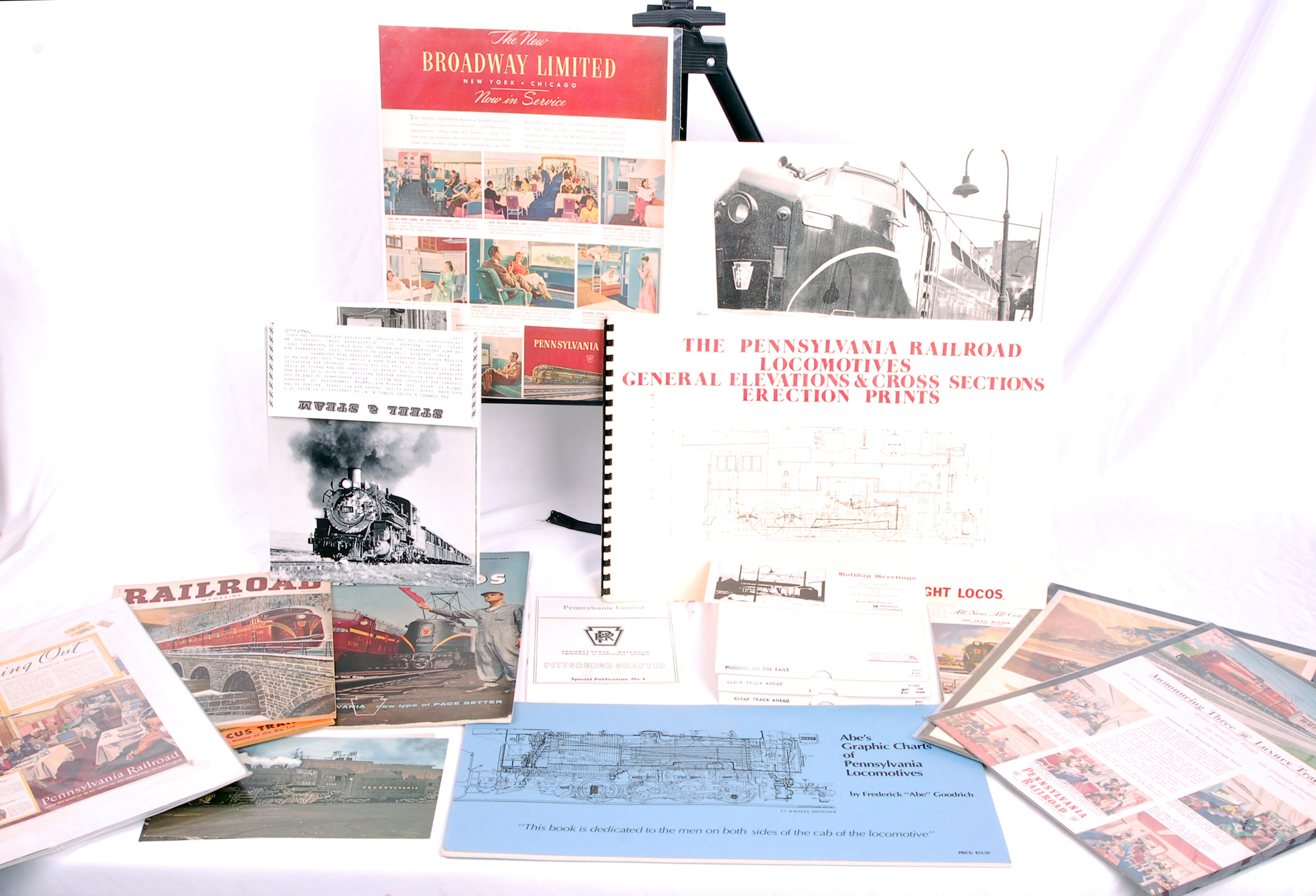 262 - Large group of Pennsylvania Railroad paper, photos, and more thumbnail