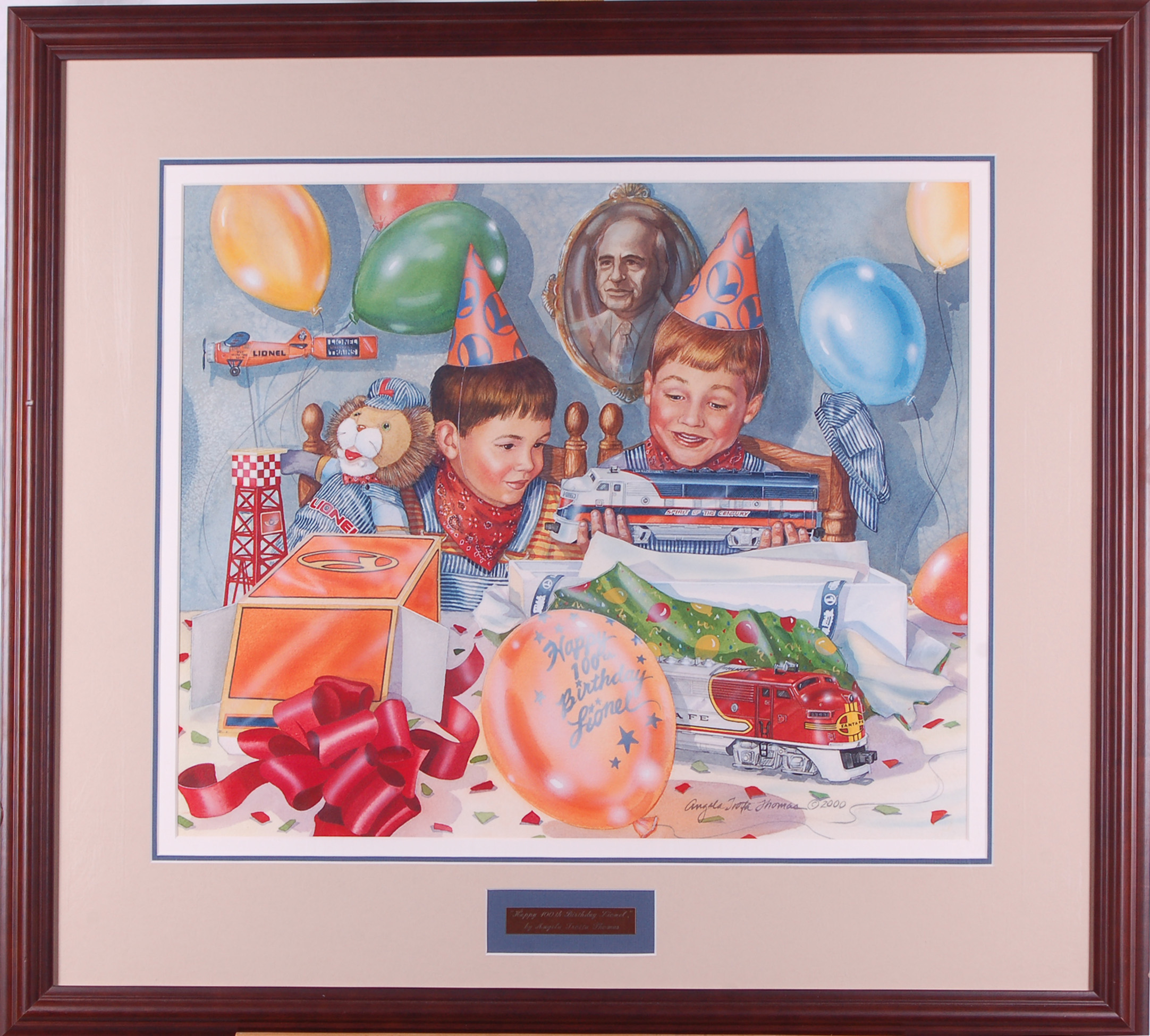 26 - Happy 100th Birthday Lionel - Original painting thumbnail