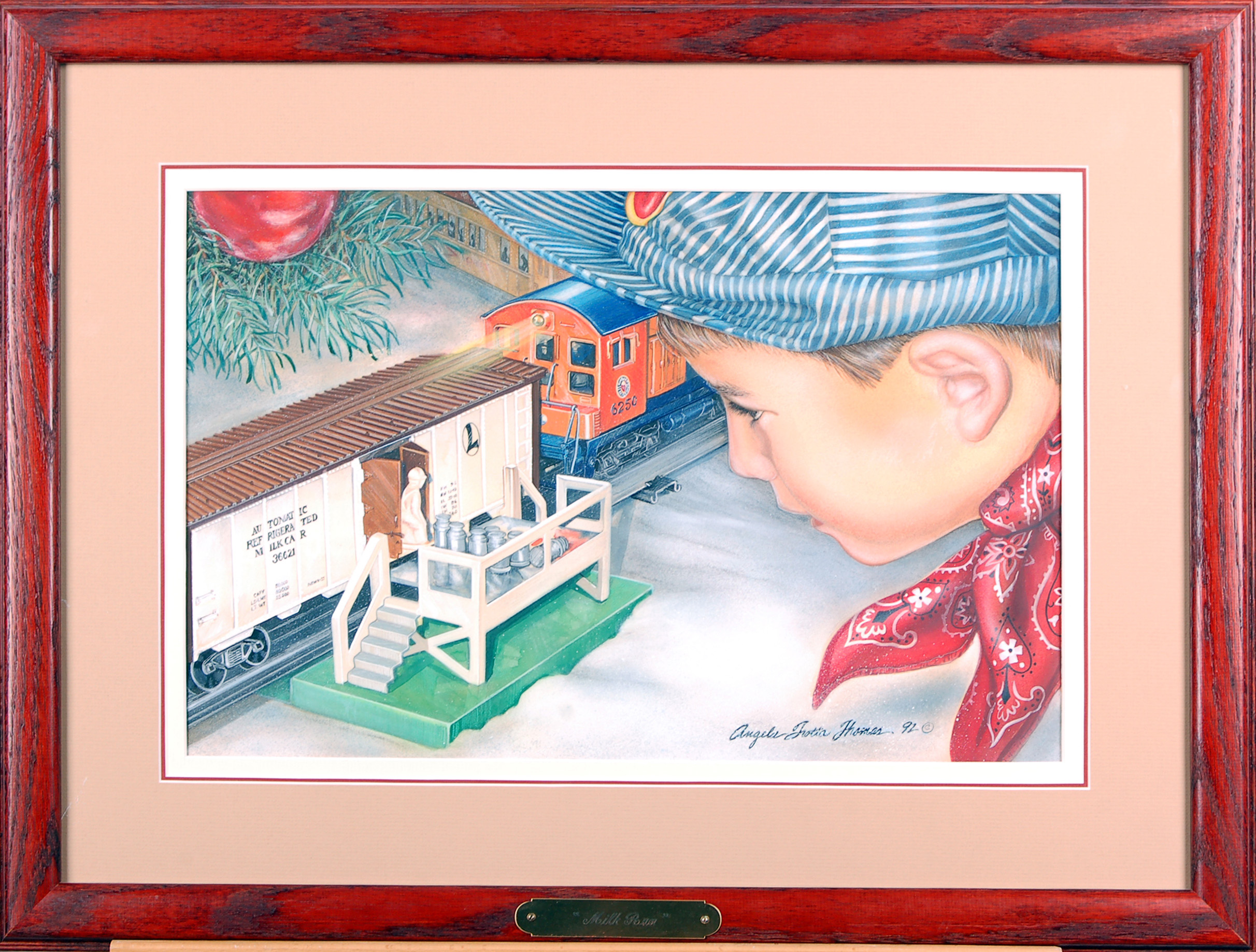 36 - Milk Run - Original framed watercolor painting thumbnail