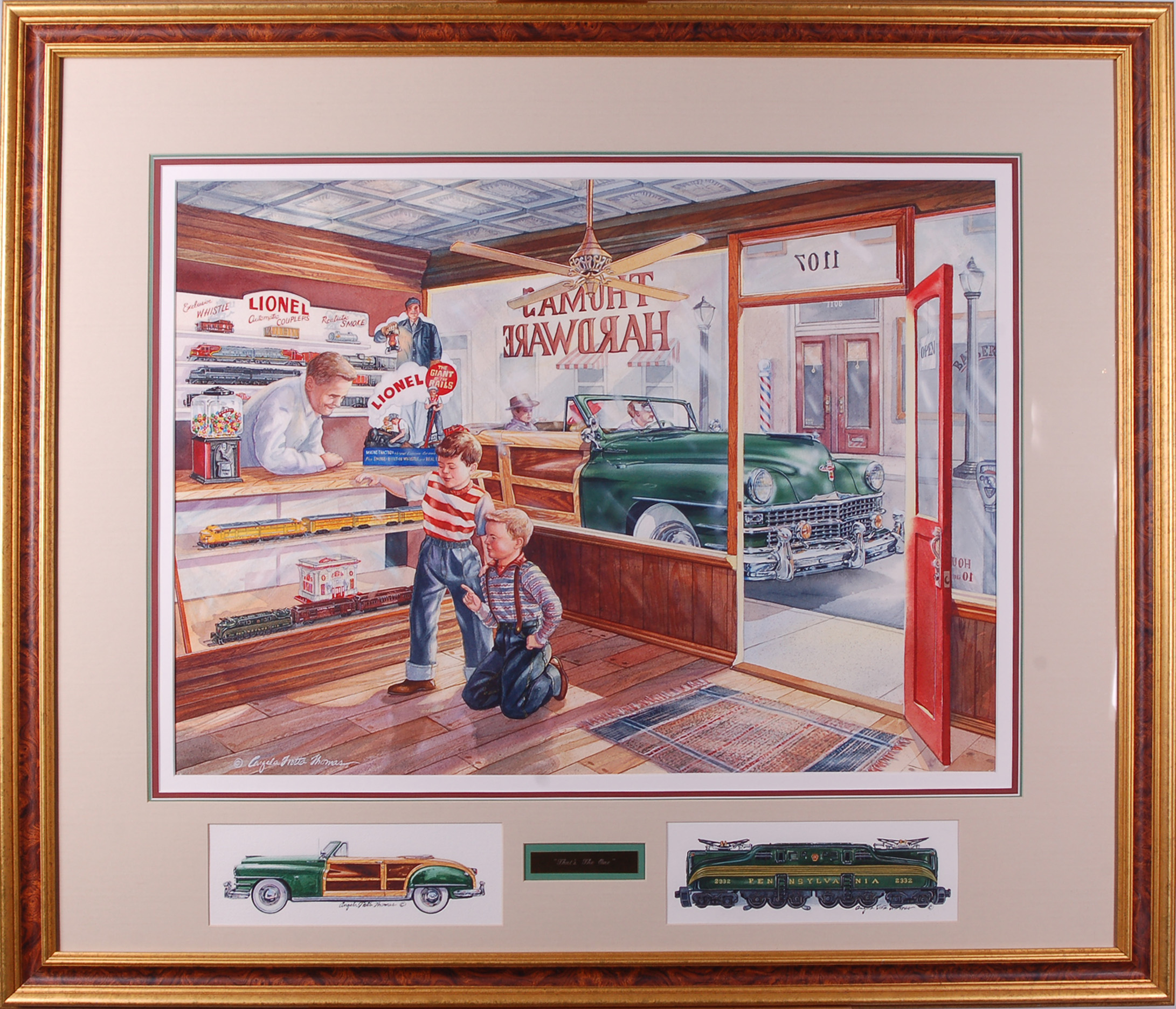 39 - That's The One - Original watercolor painting with re-marques thumbnail