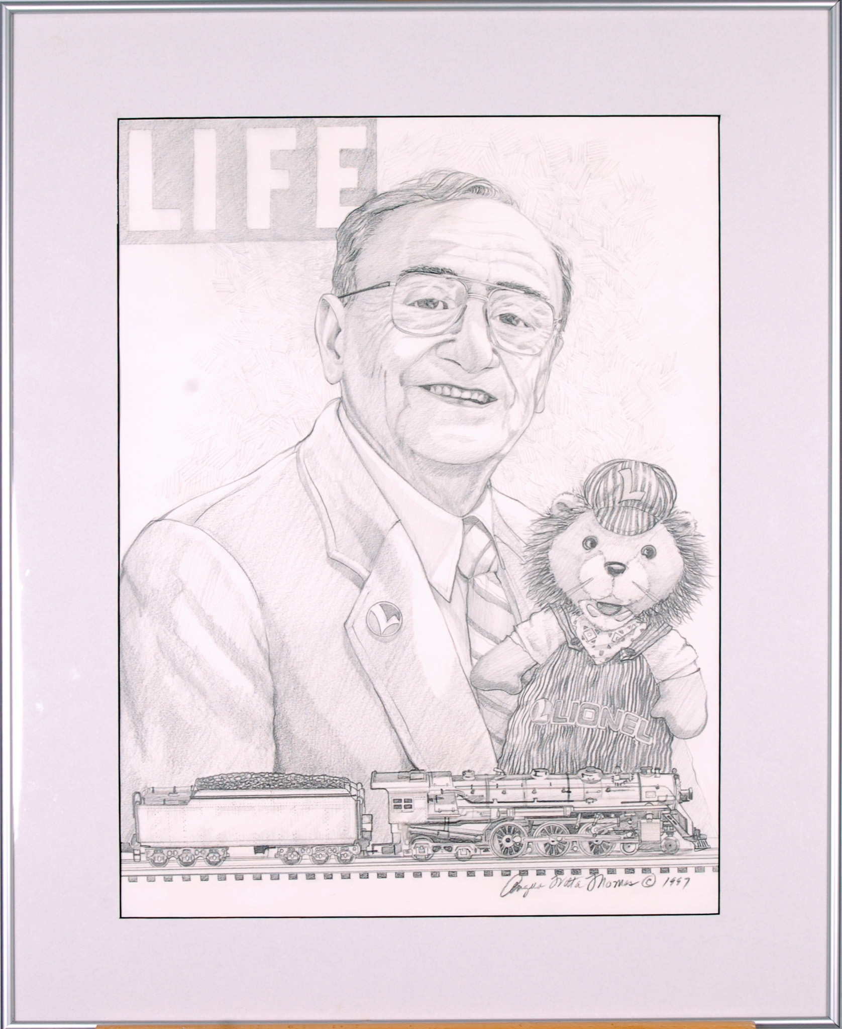 42 - Lenny Dean - 60 Years of Service- Original artist pencil sketch thumbnail