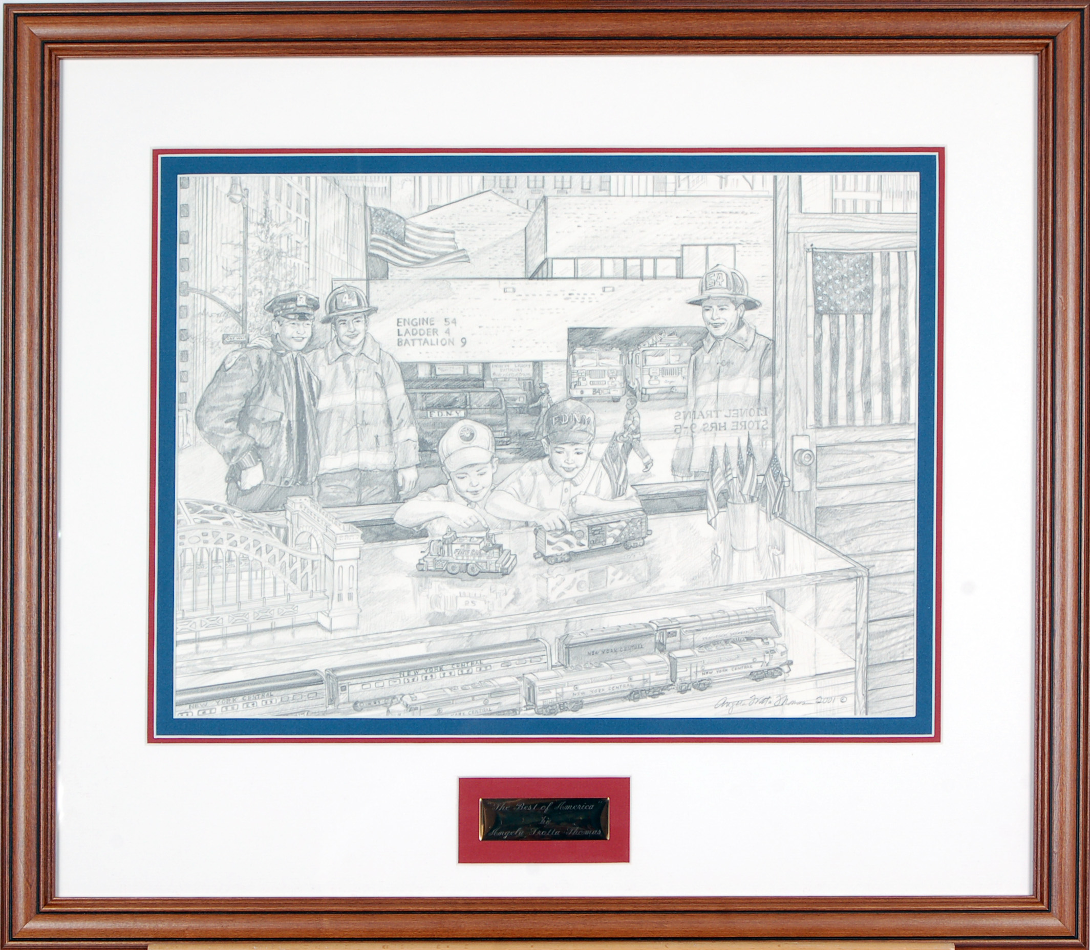 44 - The Best of America - Original Pencil Sketch thumbnail