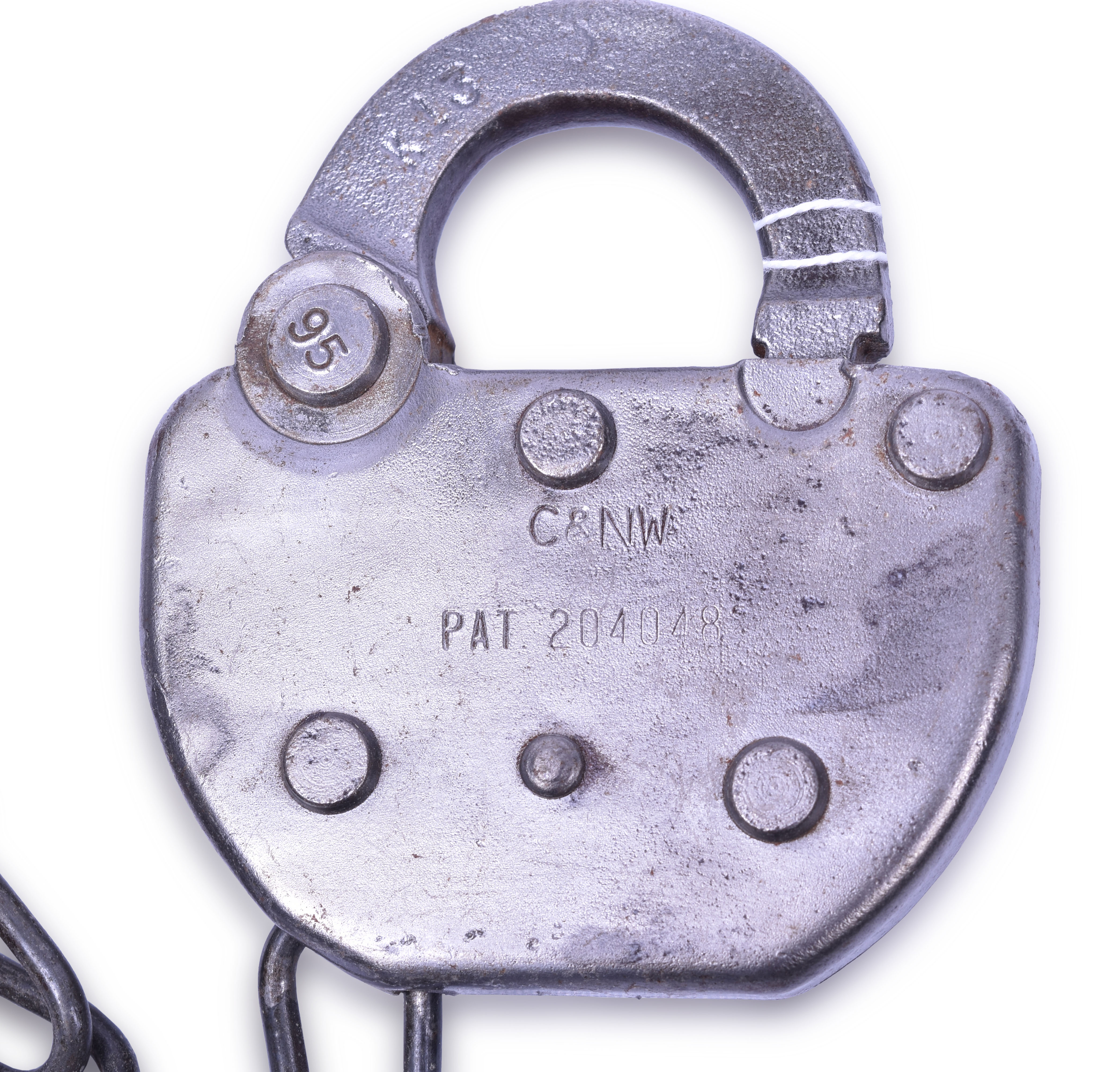 1 - Adlake Chicago and Northwestern Railroad Switch Lock thumbnail