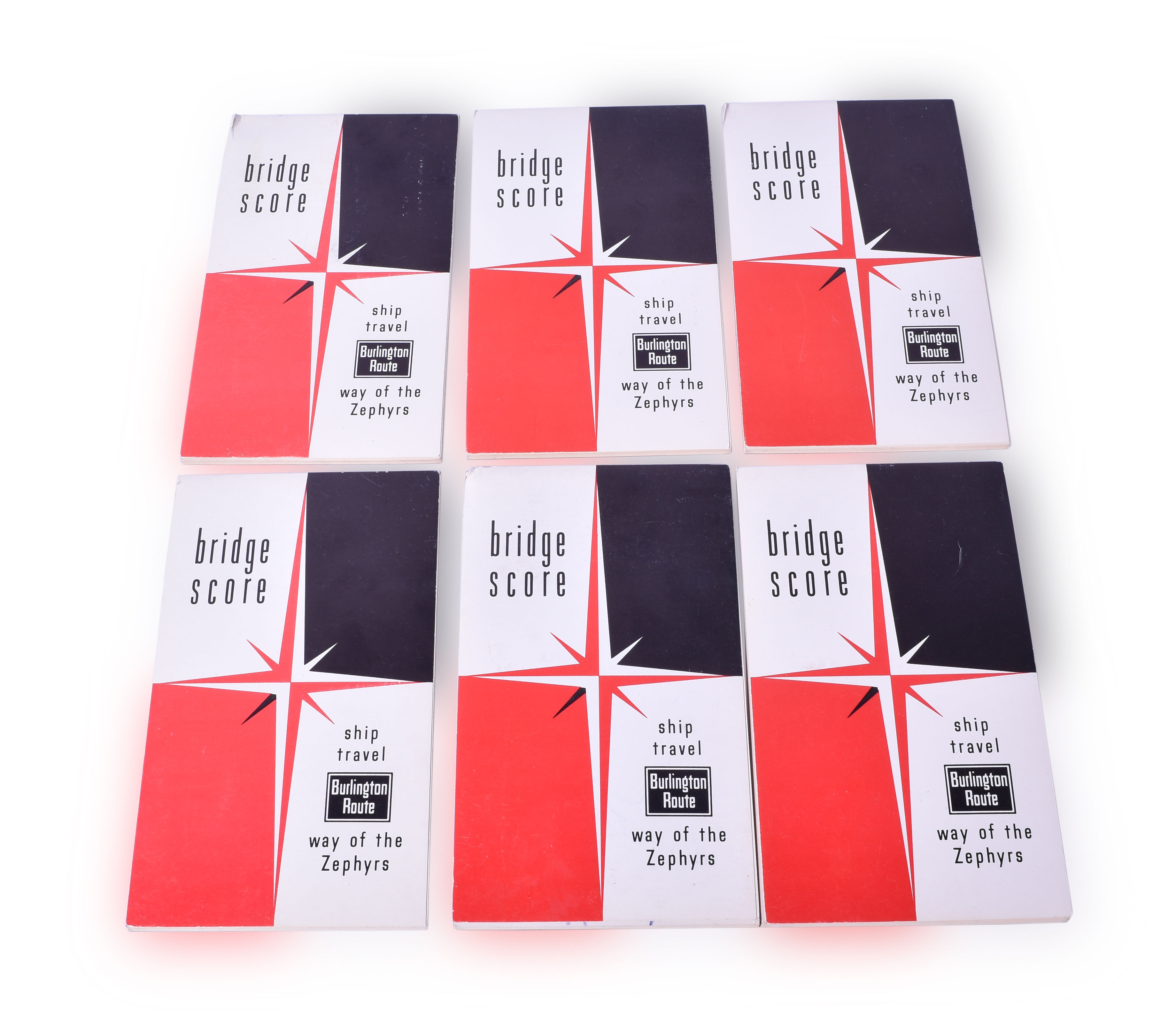 17 - Six CB&Q / Burlington Route Railroad Bridge Score Books thumbnail