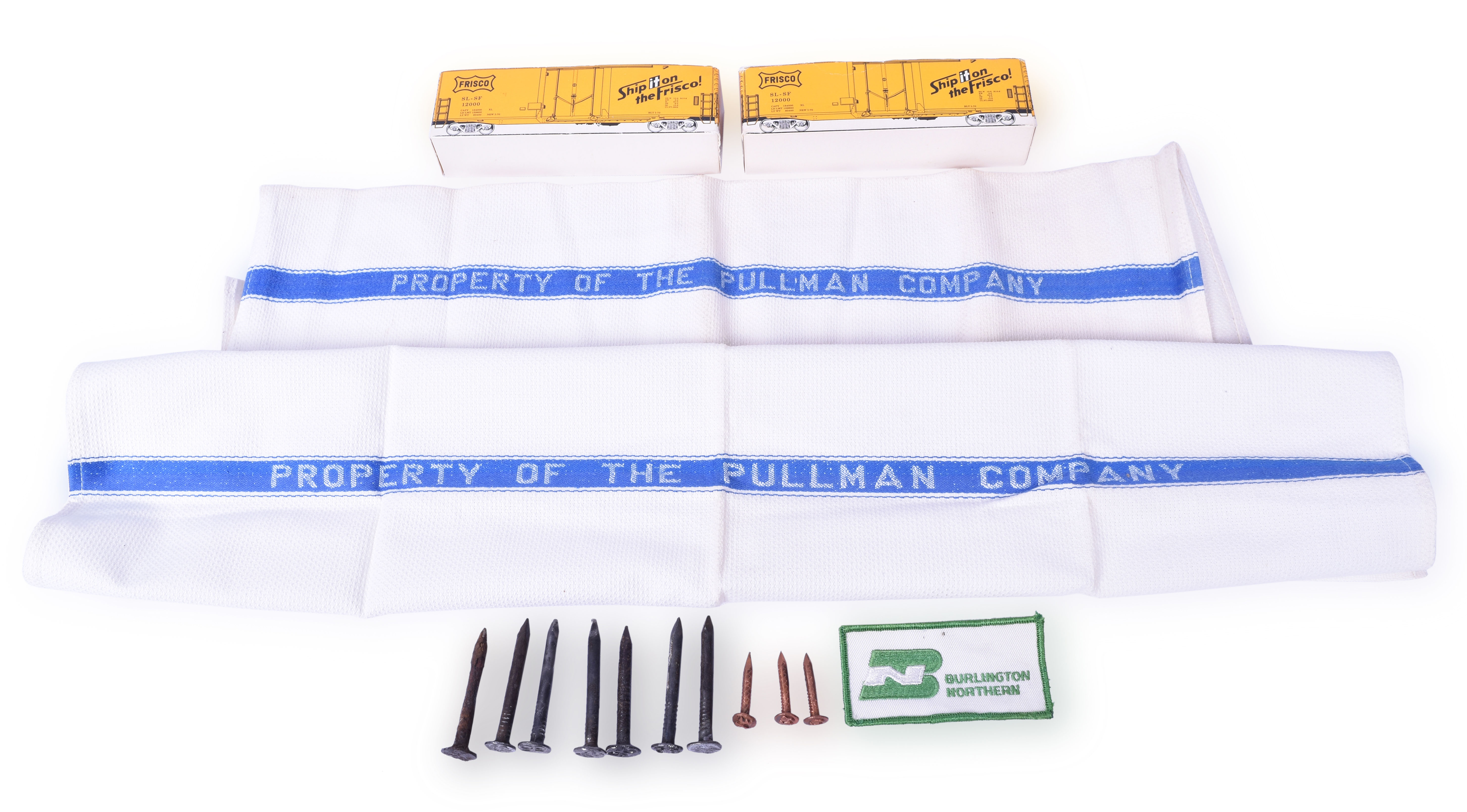 30 - Miscellaneous Group of Railroadiana - The Pullman Company, Frisco, and Burlington Northern Railroad thumbnail