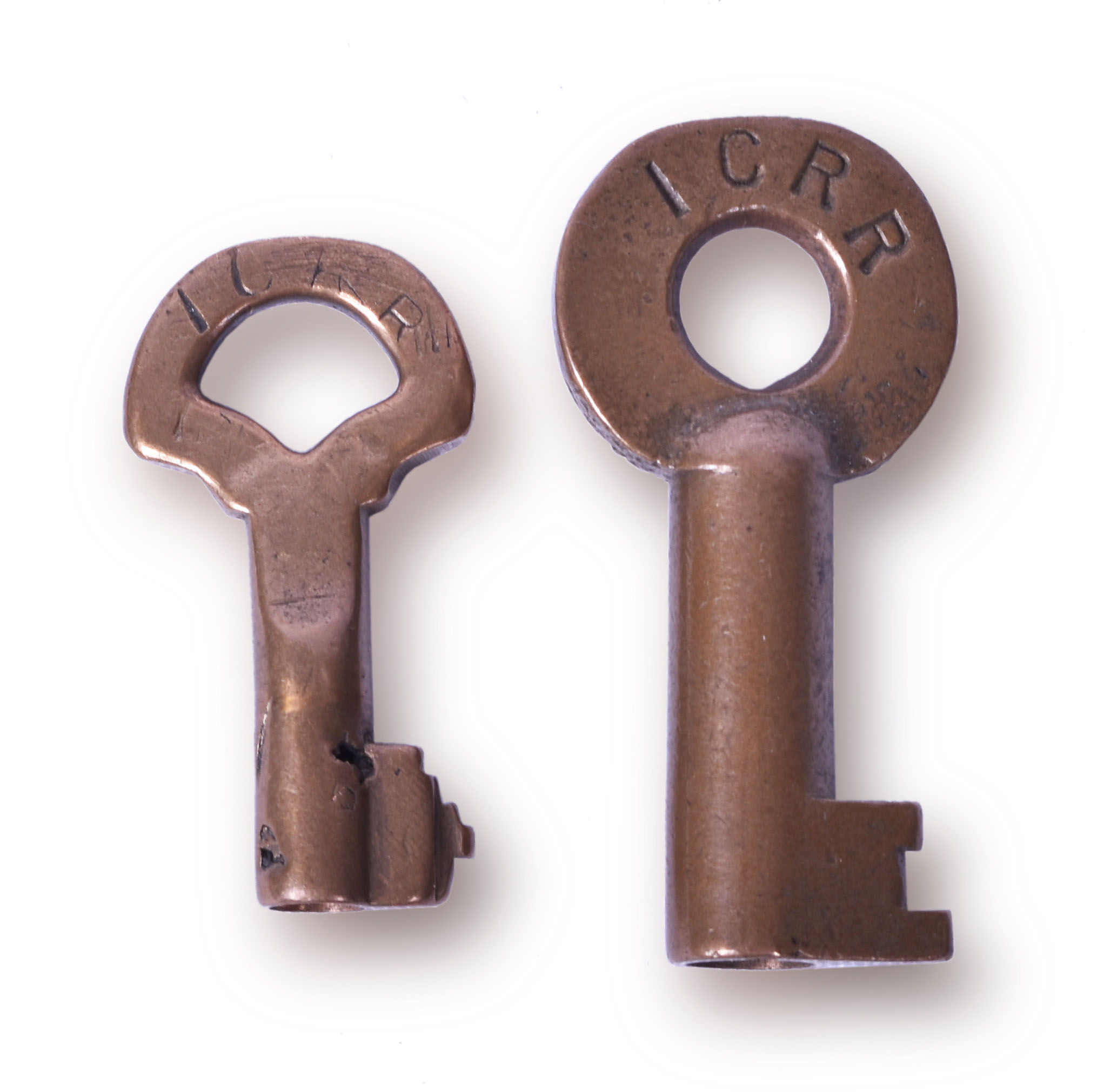 42 - Pair of Illinois Central Railroad Adlake Keys thumbnail