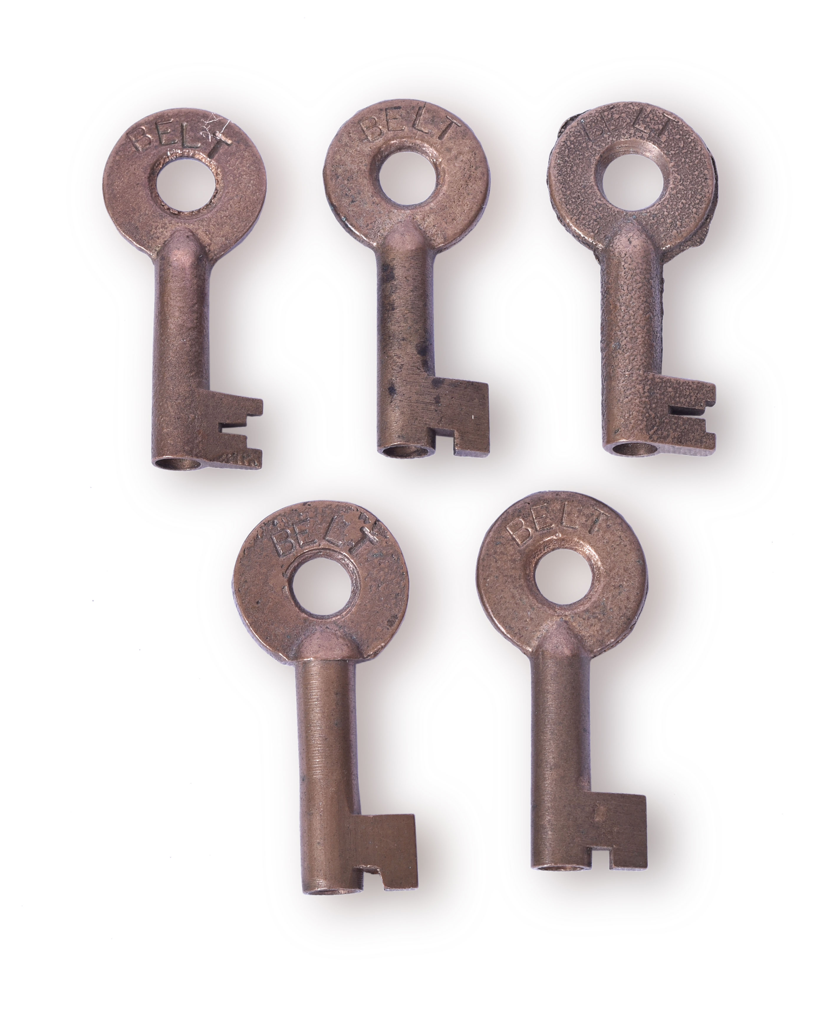 66 - Five Adlake Chicago Belt Line Railroad Keys thumbnail