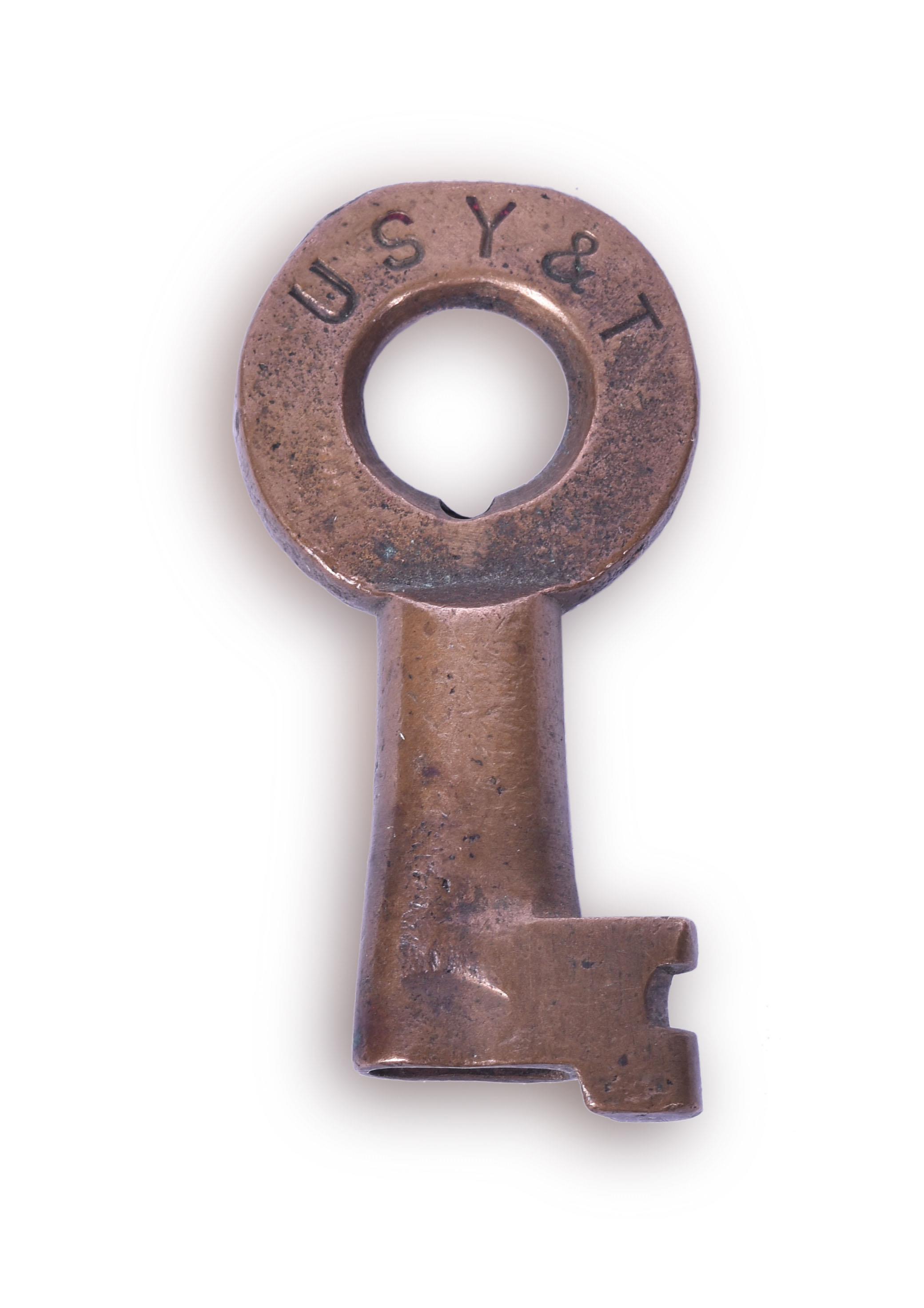 67 - Union Stock Yard & Terminal Hollow Barrel Adlake Key thumbnail