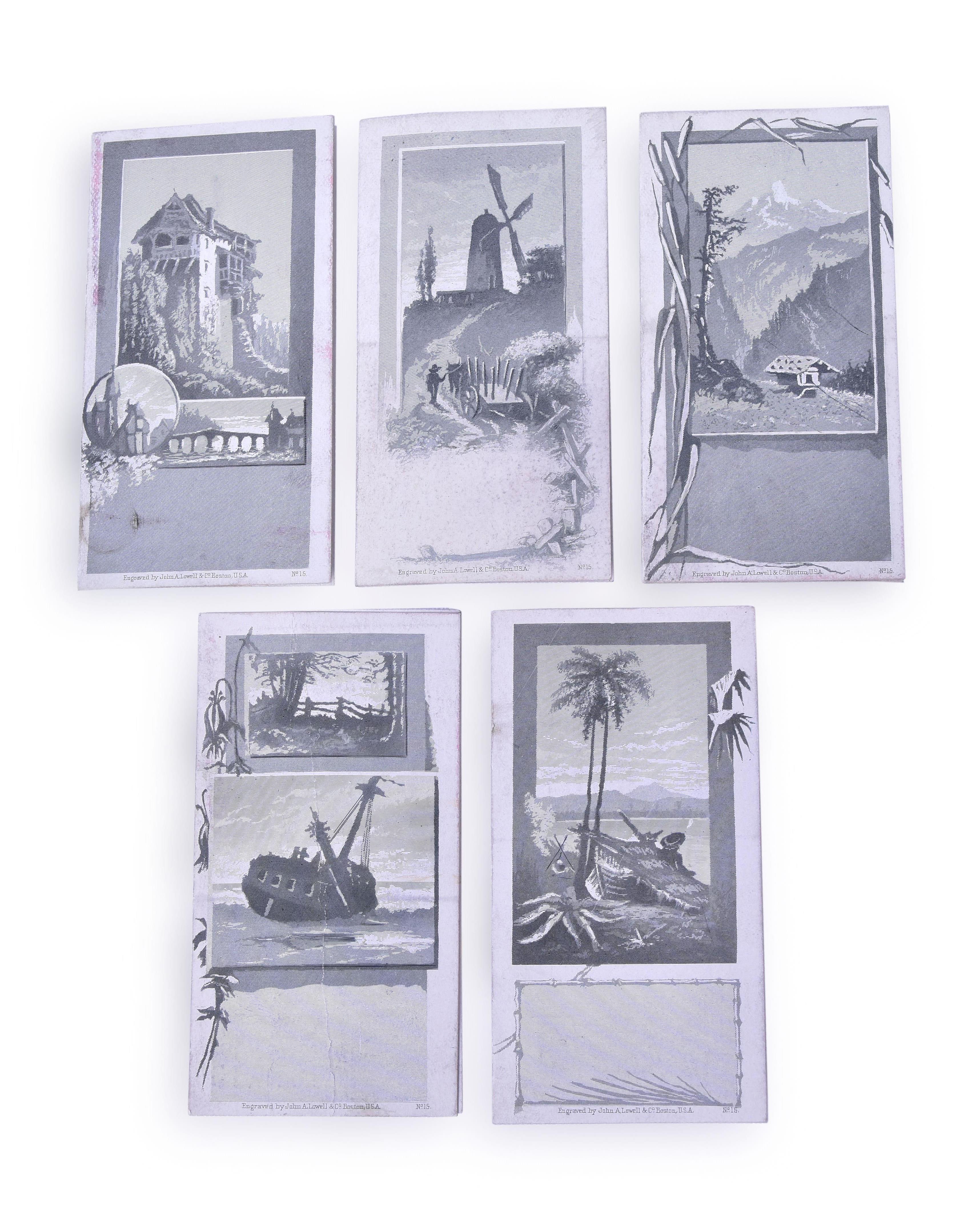 70 - Group of five CB&Q / Burlington Railroad 1886 Pocket Calendars thumbnail