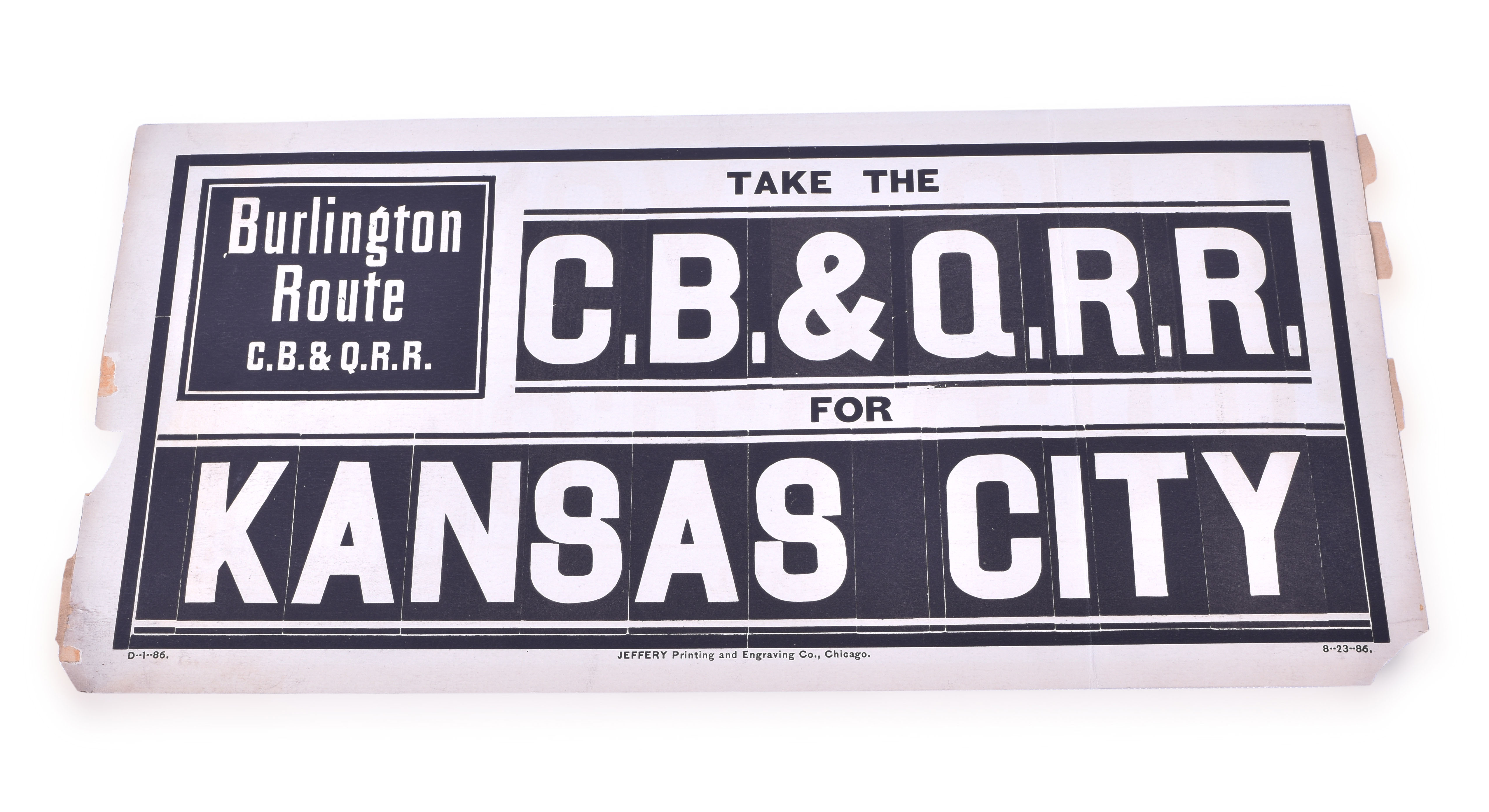 73 - CB&Q / Chicago, Burlington & Quincy Railroad 1886 