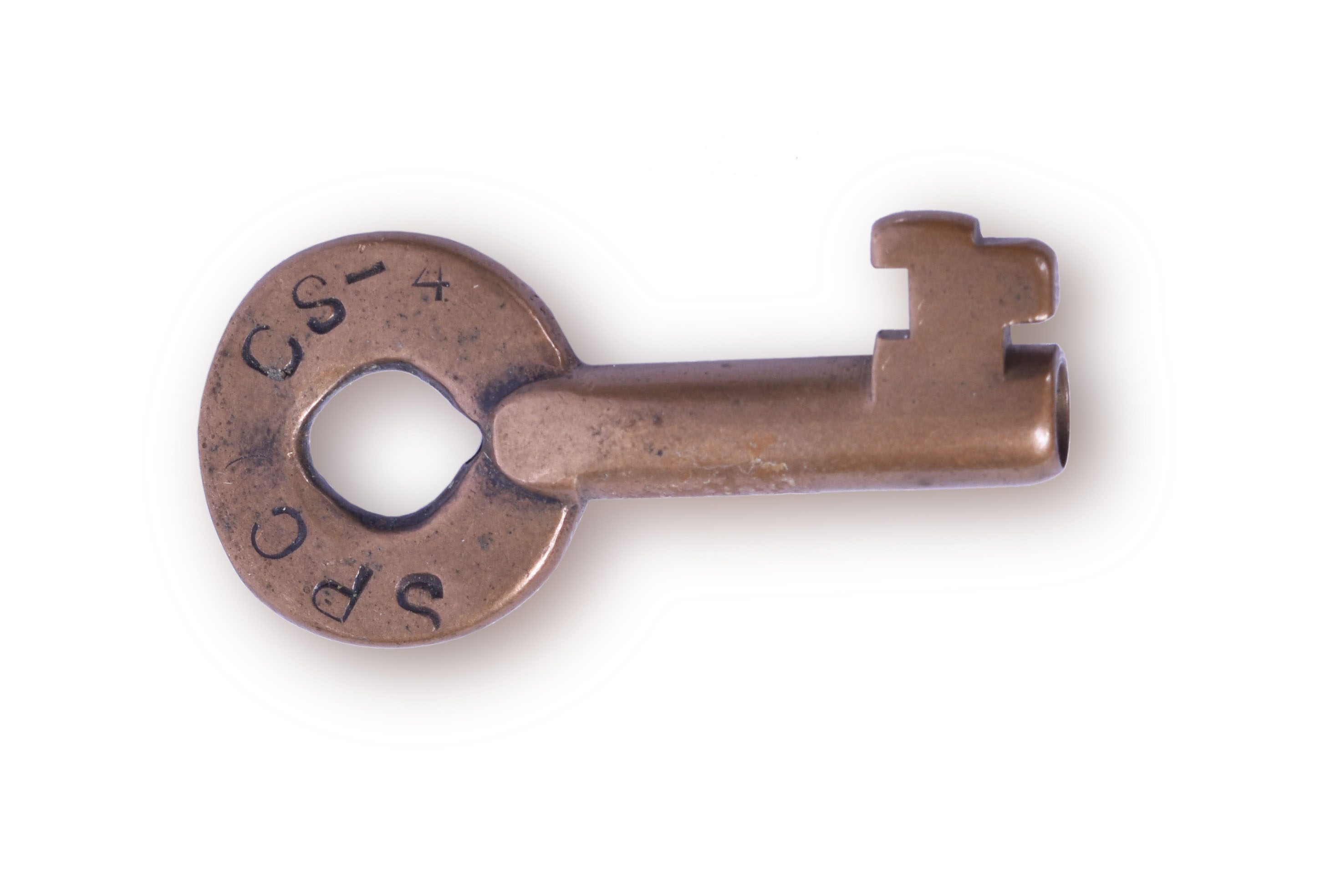 89 - Southern Pacific Railroad CS-4 Adlake Switch Key - Modified thumbnail